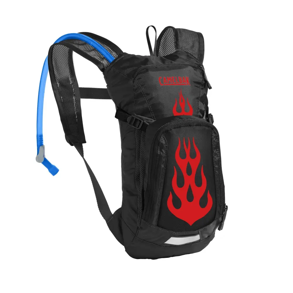 Black/flames