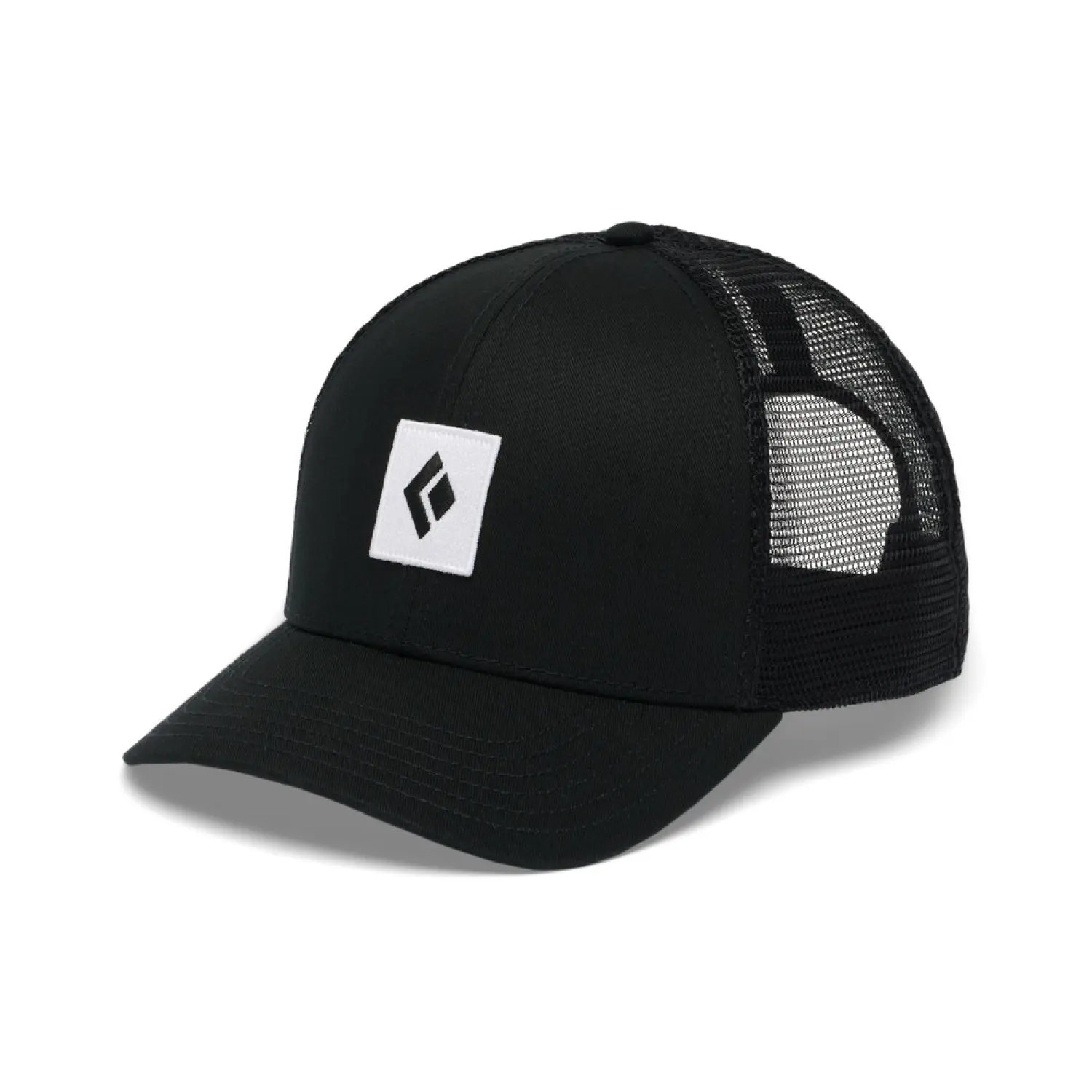 black-black-white icon patch - Black Diamond BD Trucker Hat