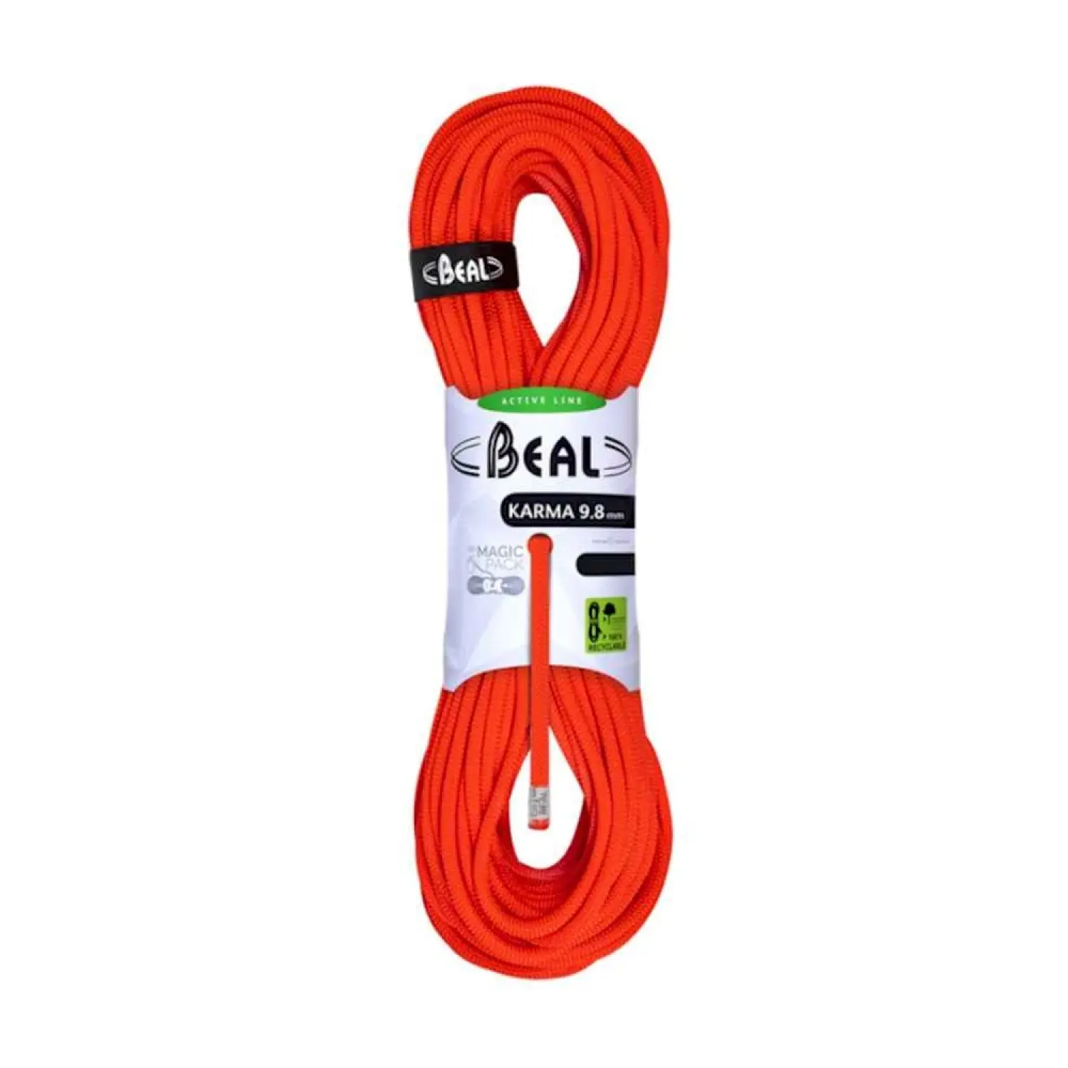 solid orange - Beal Karma 9.8 mm