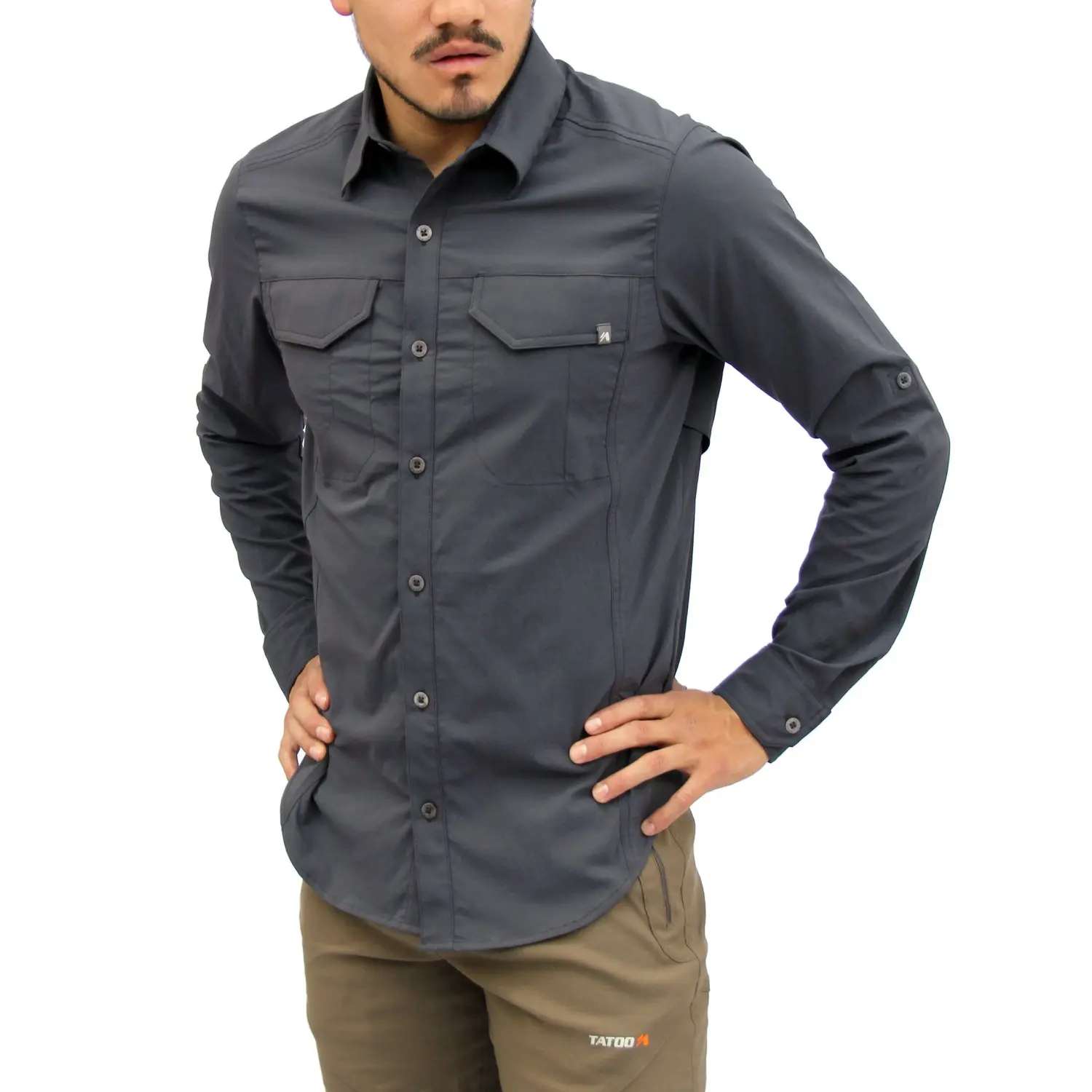 steel - Tatoo Camisa ML Creek Hombre