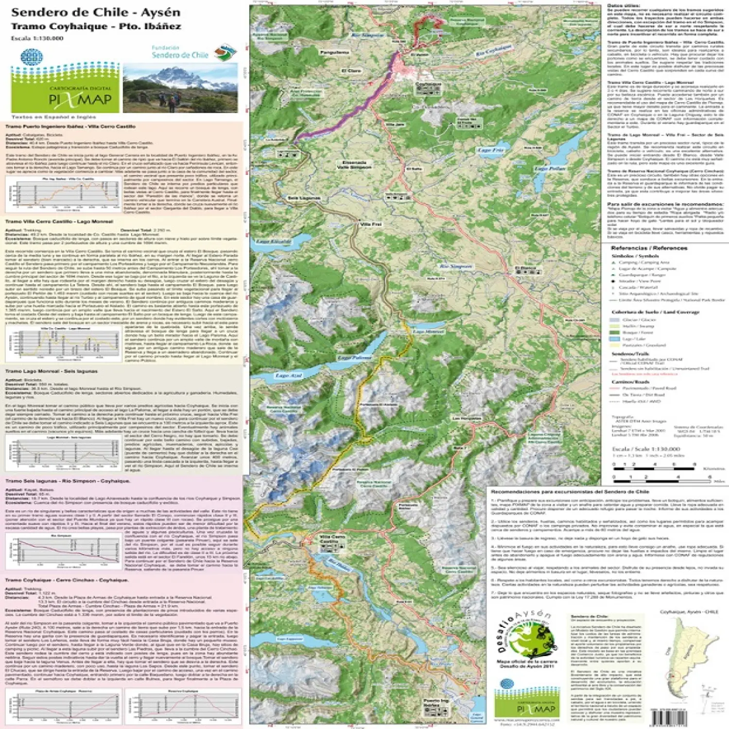  - Aoneker Mapa Topográfico Coyhaique-Pto. Ibañez