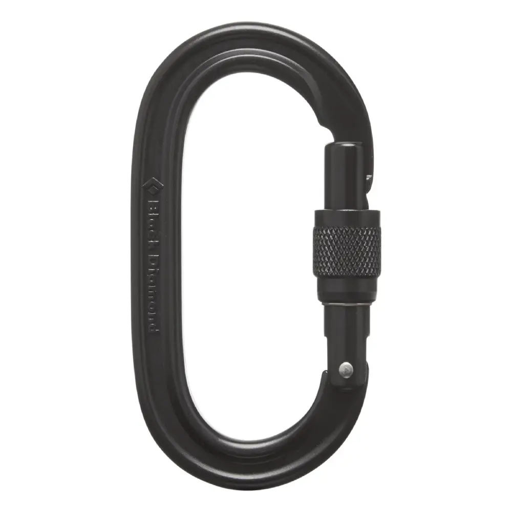 Black Diamond Oval Keylock Screwgate Carabiner