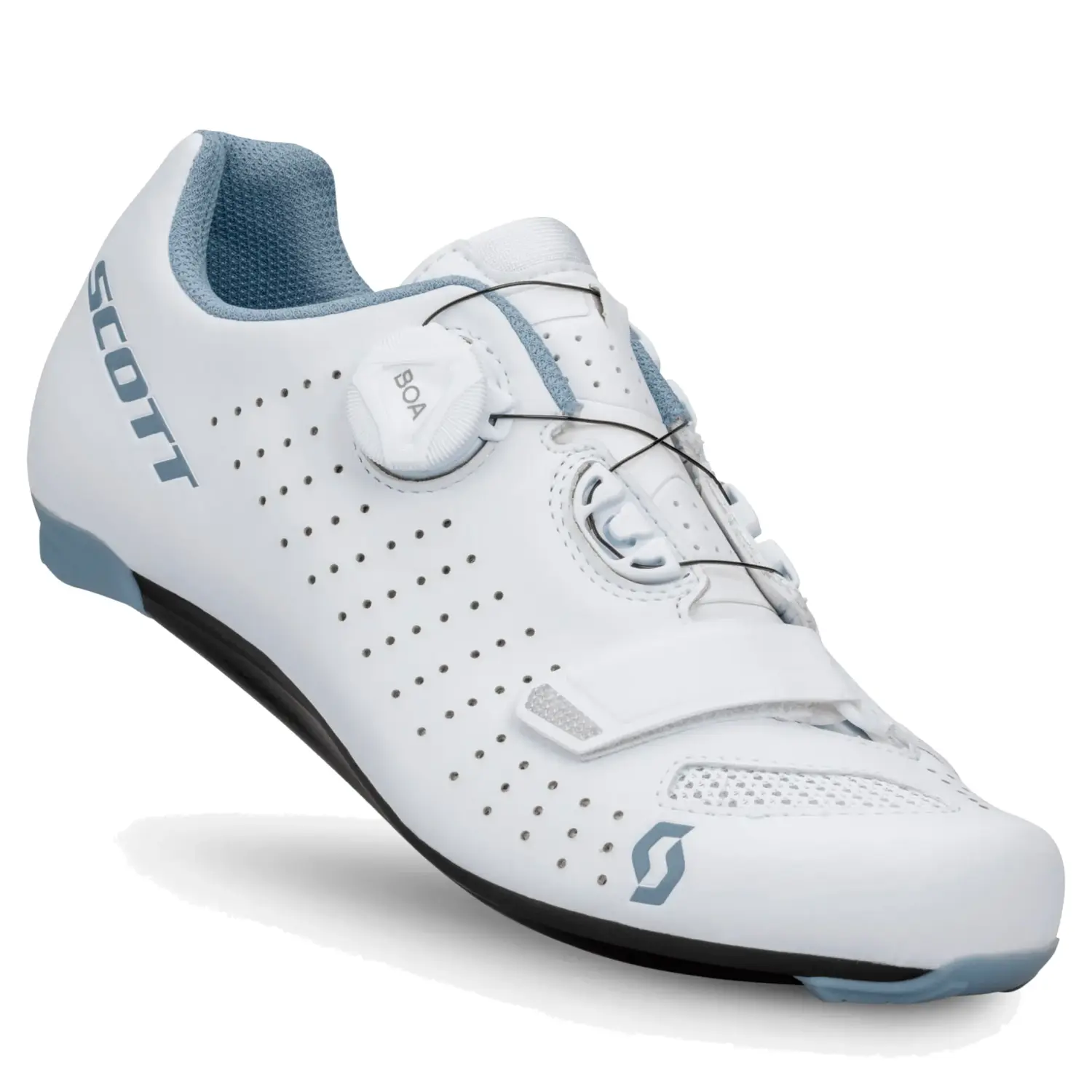 matt white/light blue - Scott Shoe Road Comp Boa Lady