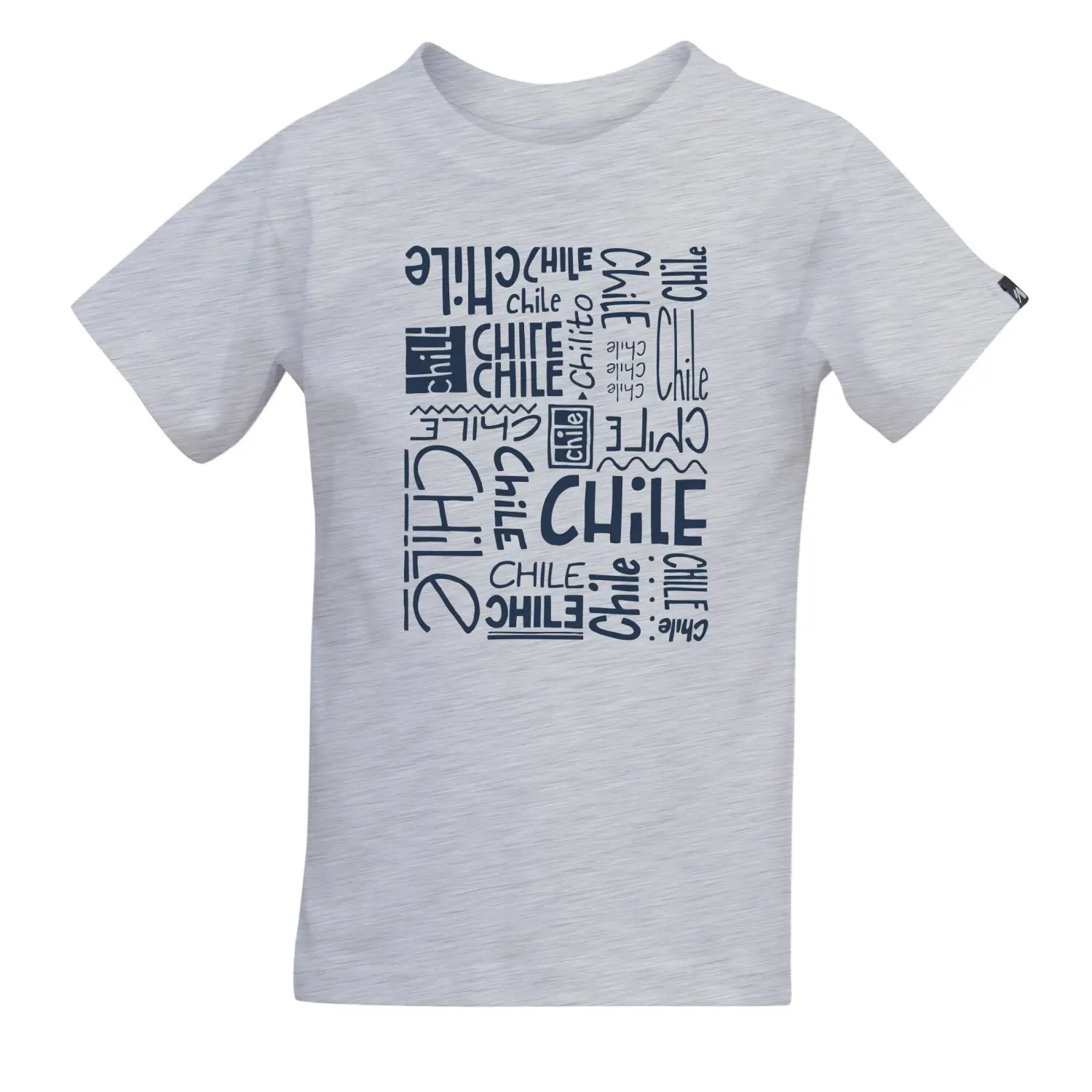 gris niño chile letras - Tatoo Polera Niño Chile Letras