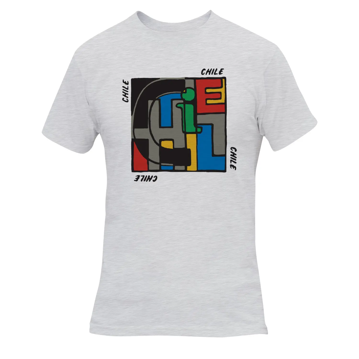 gris chile  cuadrado - Tatoo Polera Chile  Cuadrado