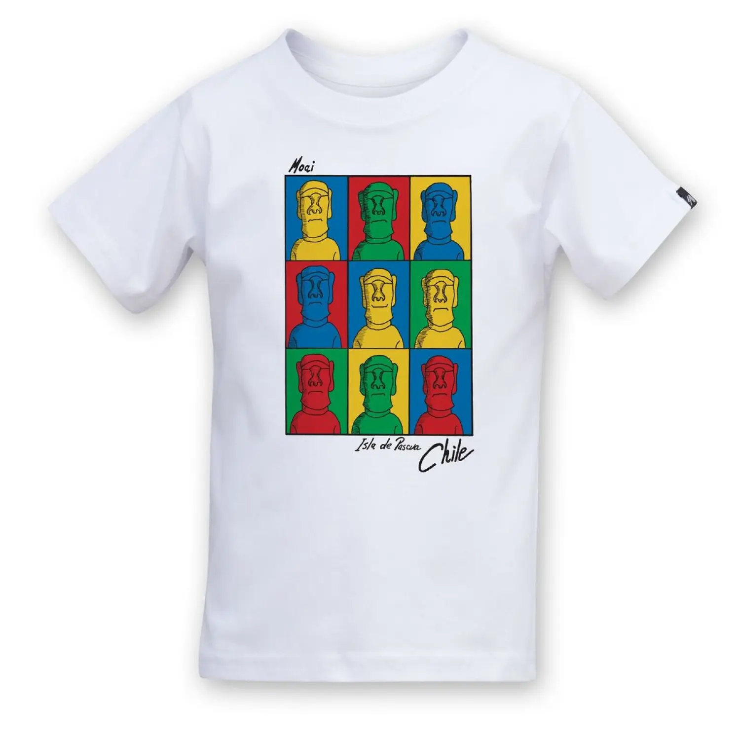 blanco niño moai - Tatoo Polera Niño Moai