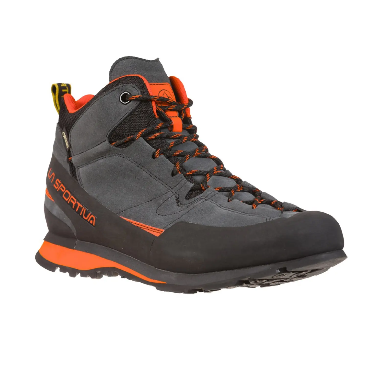 carbon/flame - La Sportiva Boulder X Mid GTX