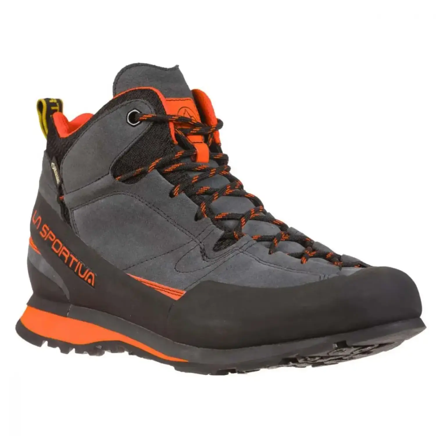 carbon/flame - La Sportiva Boulder X Mid GTX