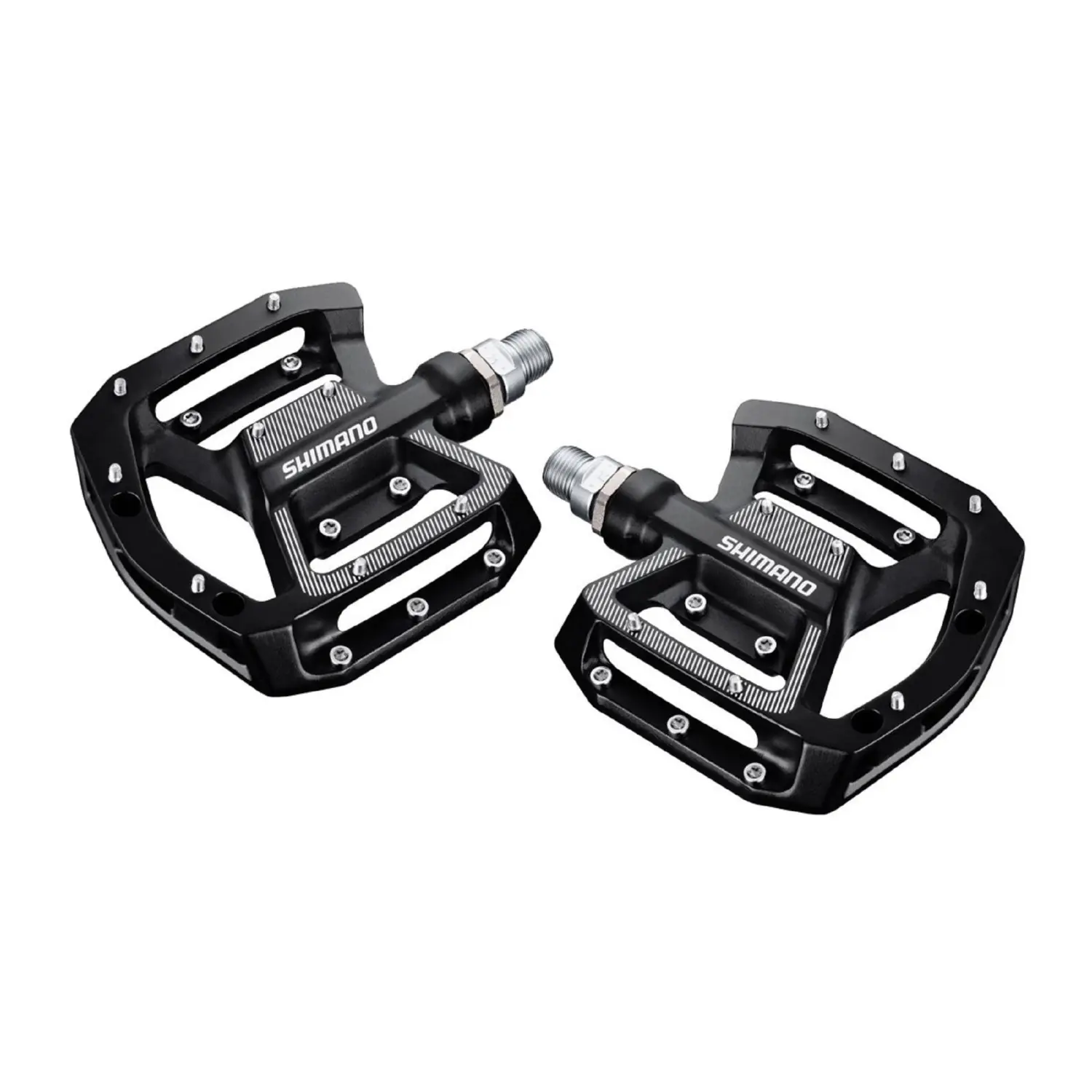 black - Shimano Flat Pedals PD-GR500