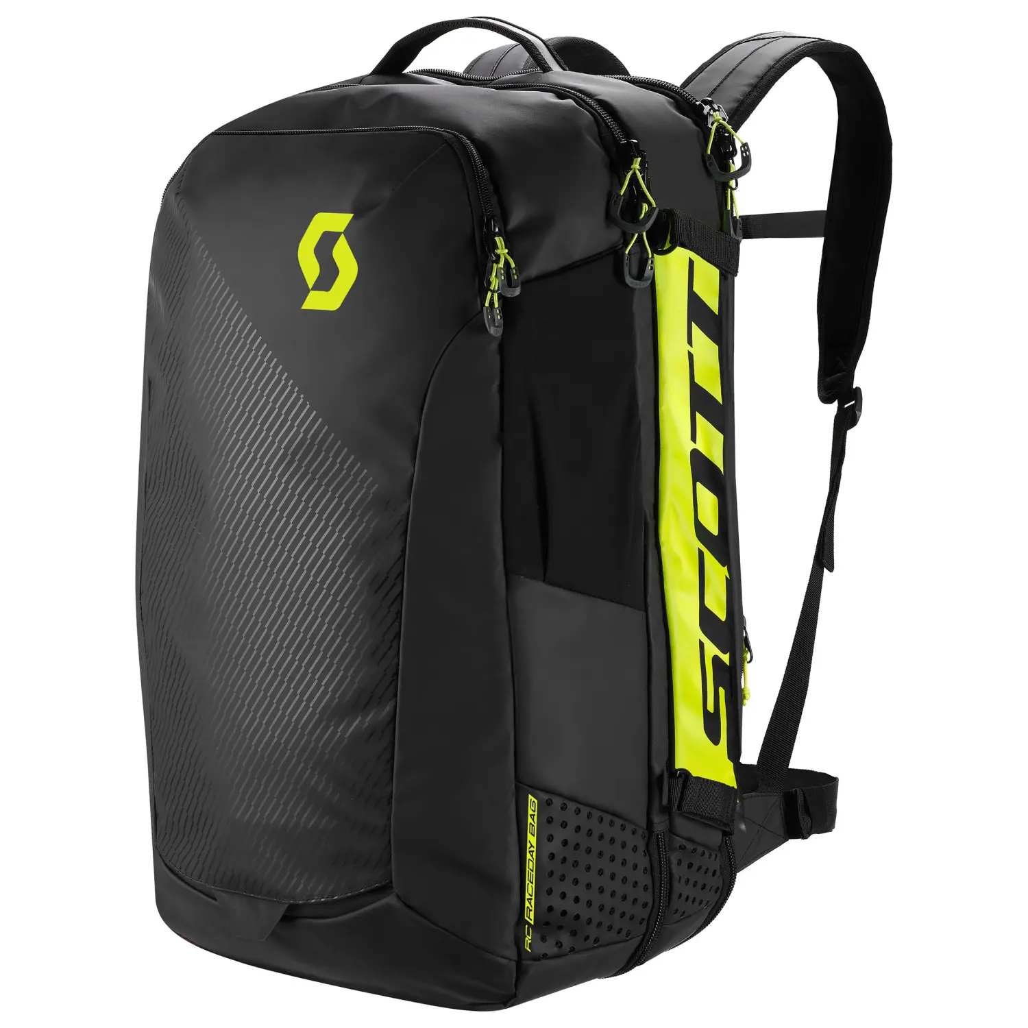 caviar black/sulphur yellow - Scott Bag RC Raceday 60