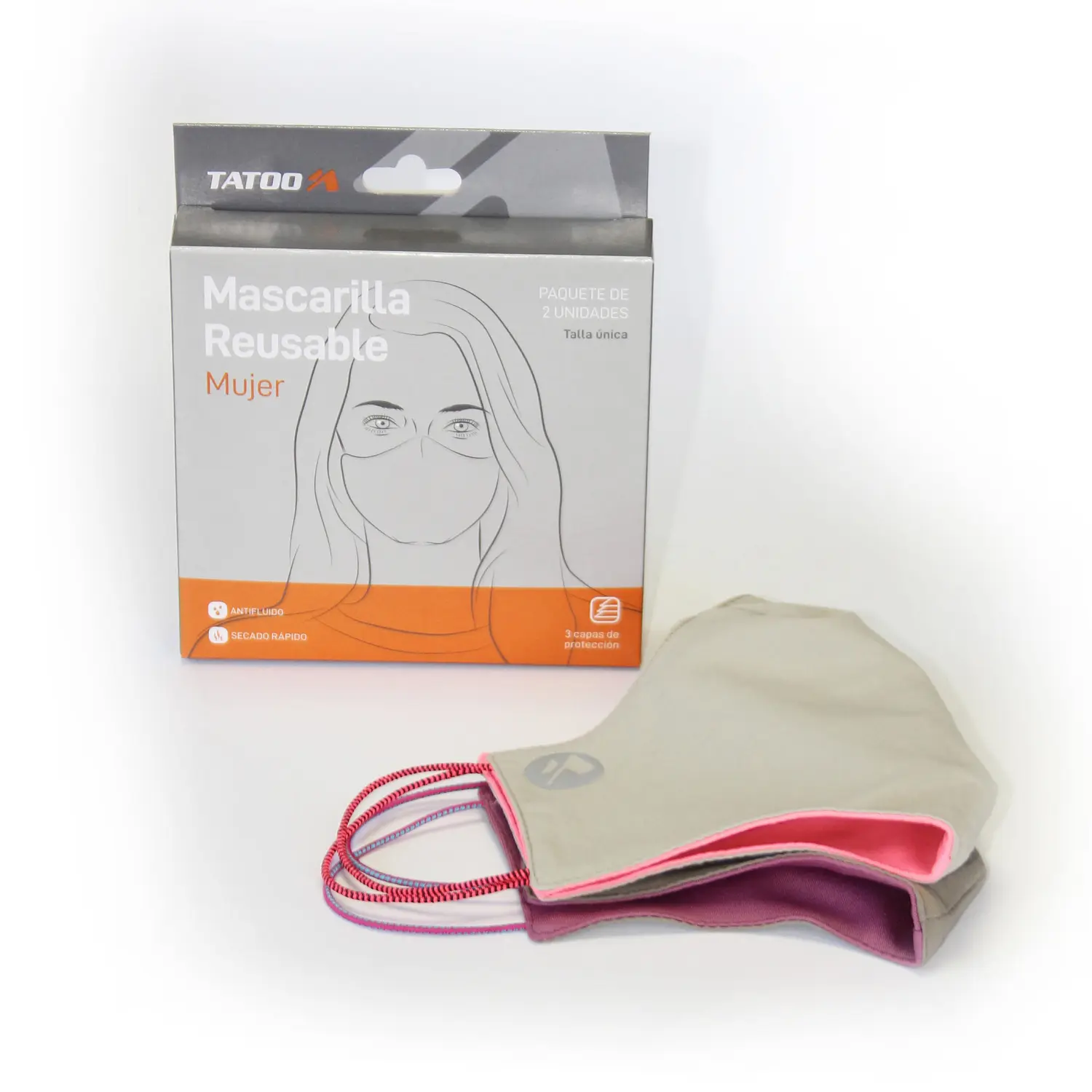  - Tatoo Mascarilla Pinza Mujer
