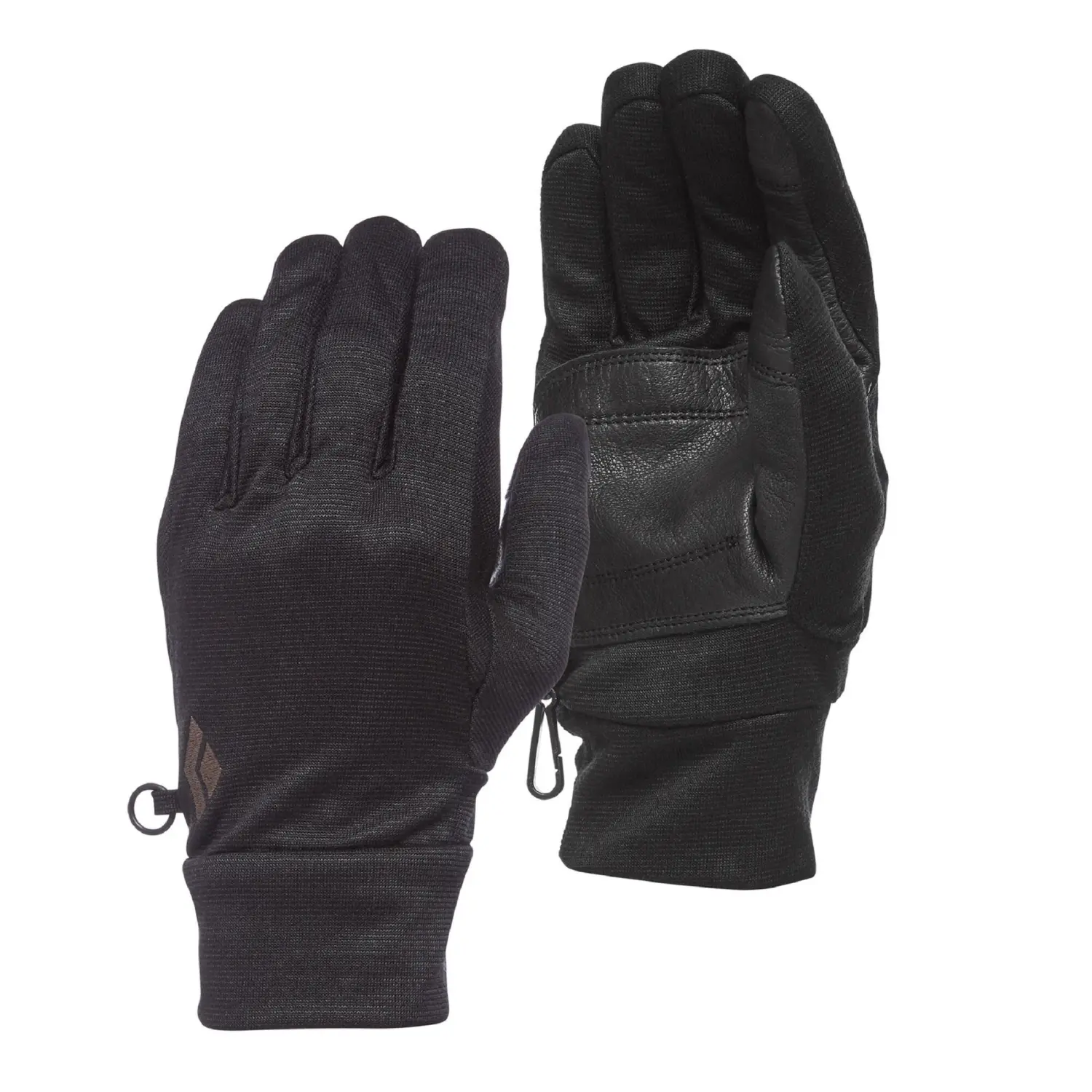 anthracite - Black Diamond Midweight Wooltech Gloves