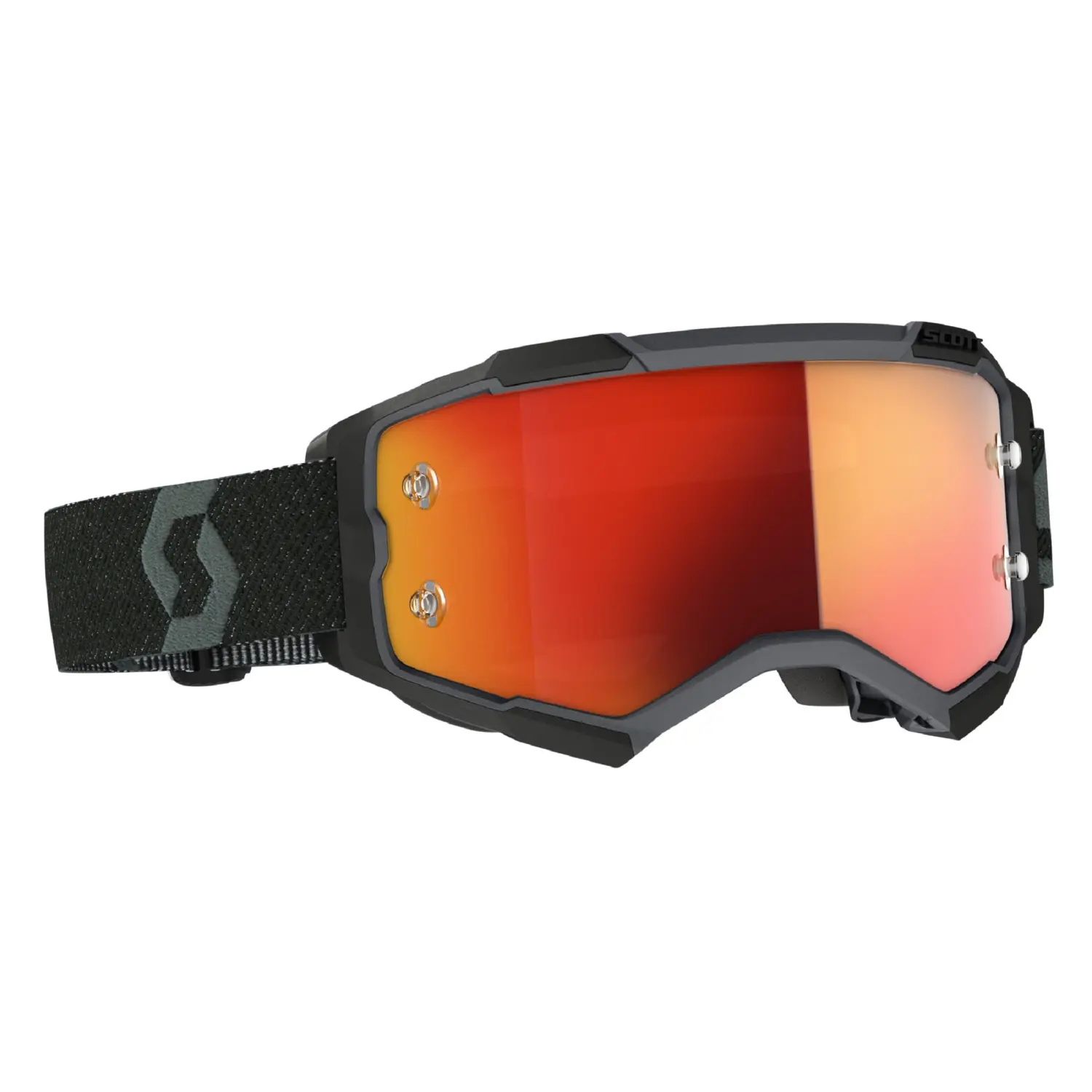 black - orange chrome works - Scott Goggle Fury