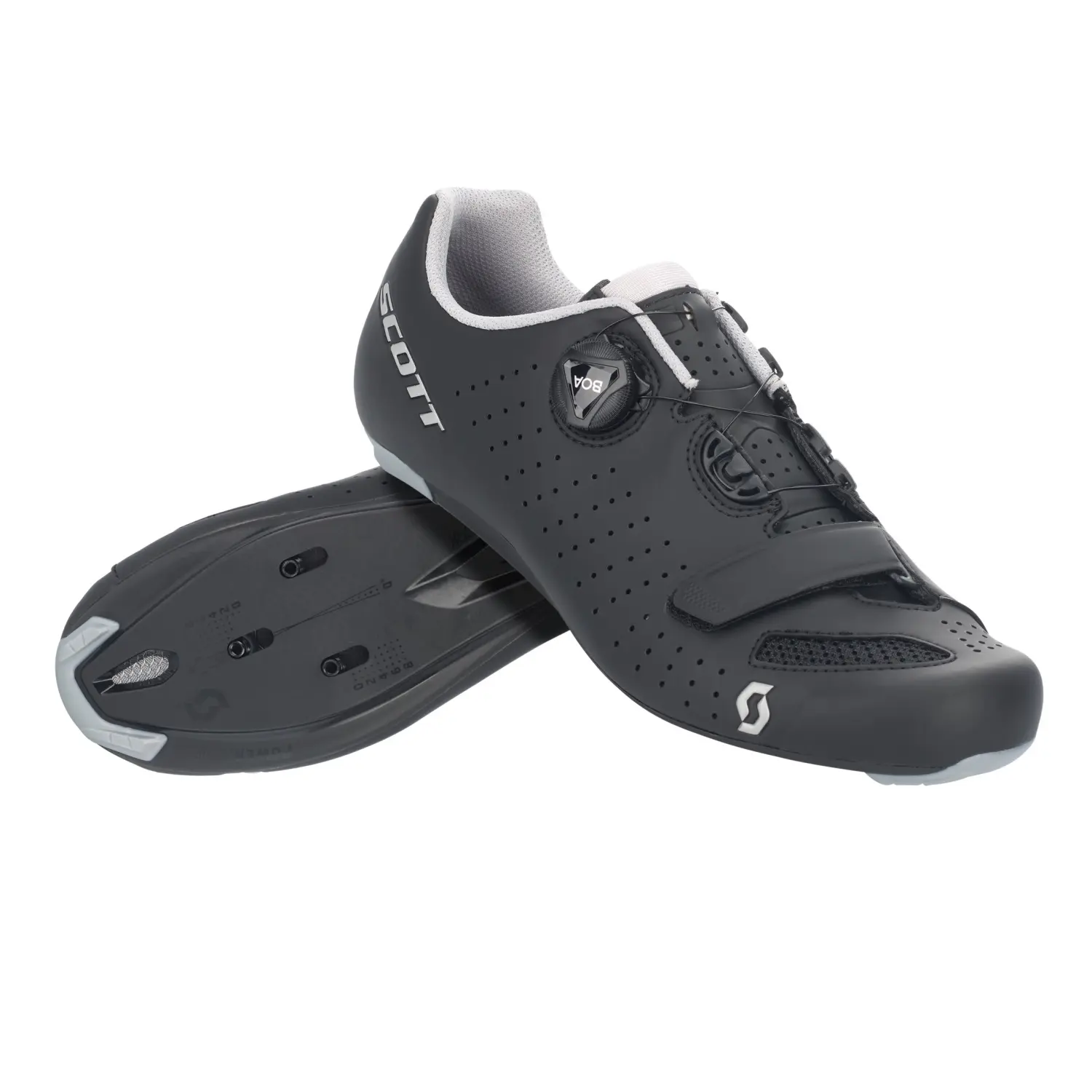 black/silver - Scott Shoe Road Comp Boa