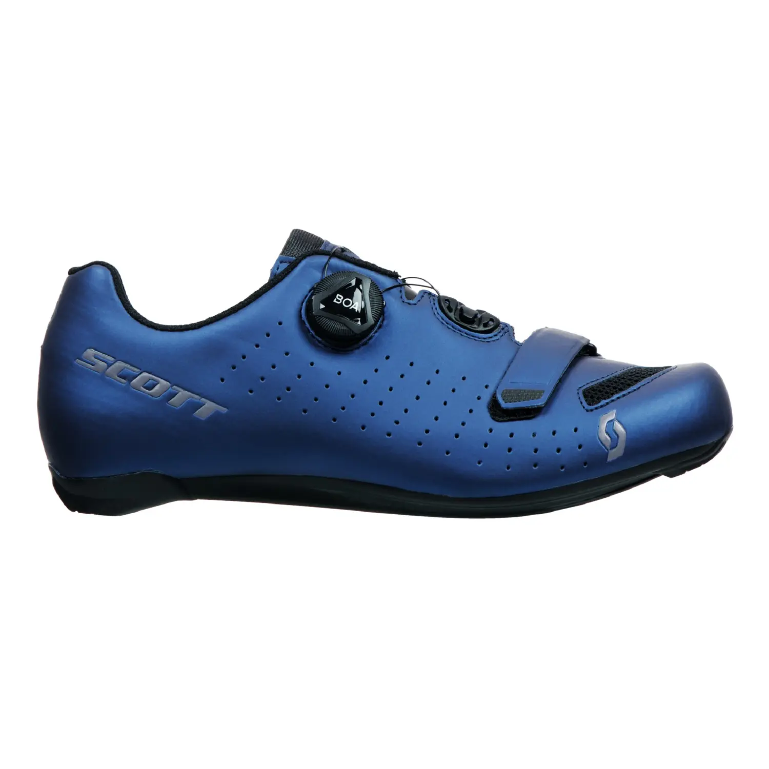 metallic blue/black - Scott Shoe Road Comp Boa
