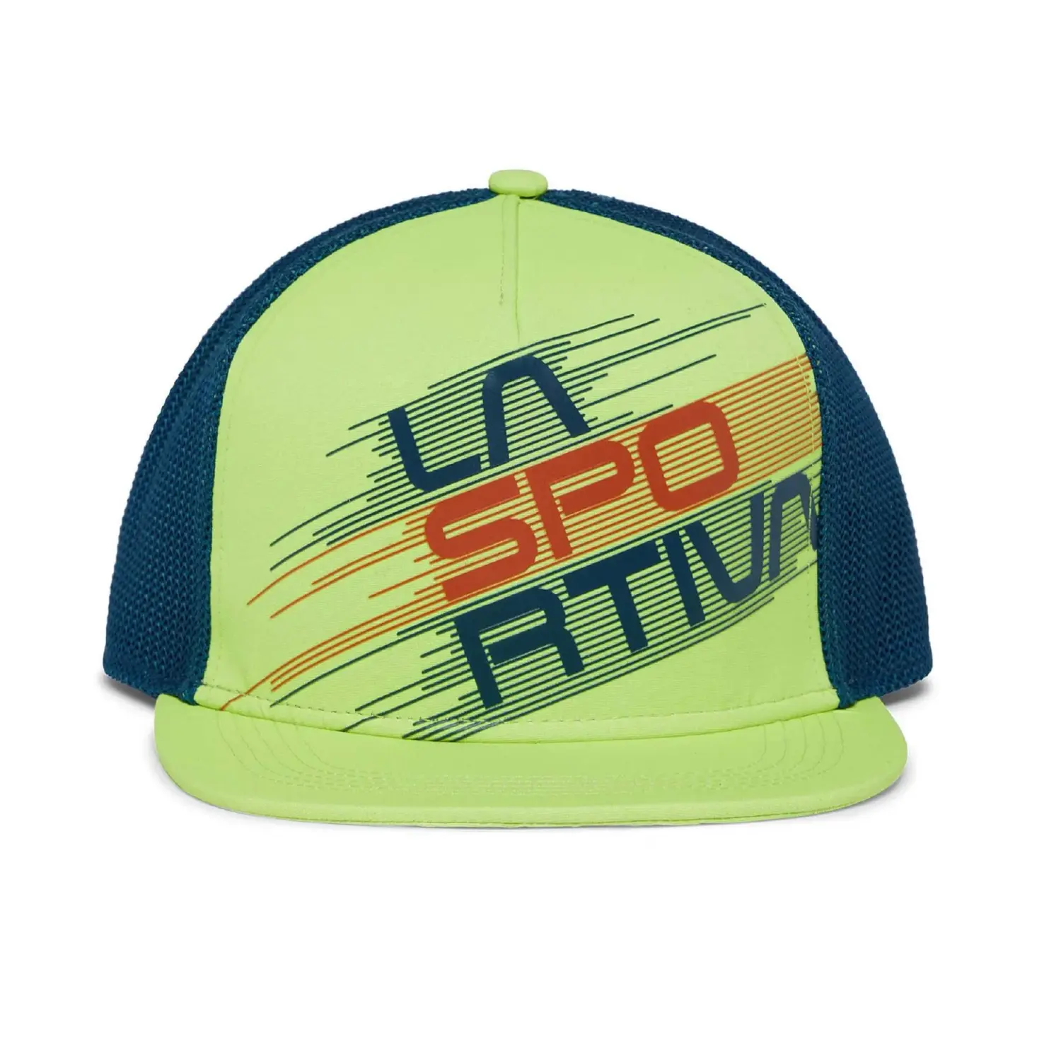 lime punch/storm blue - La Sportiva Trucker Hat Stripe Evo