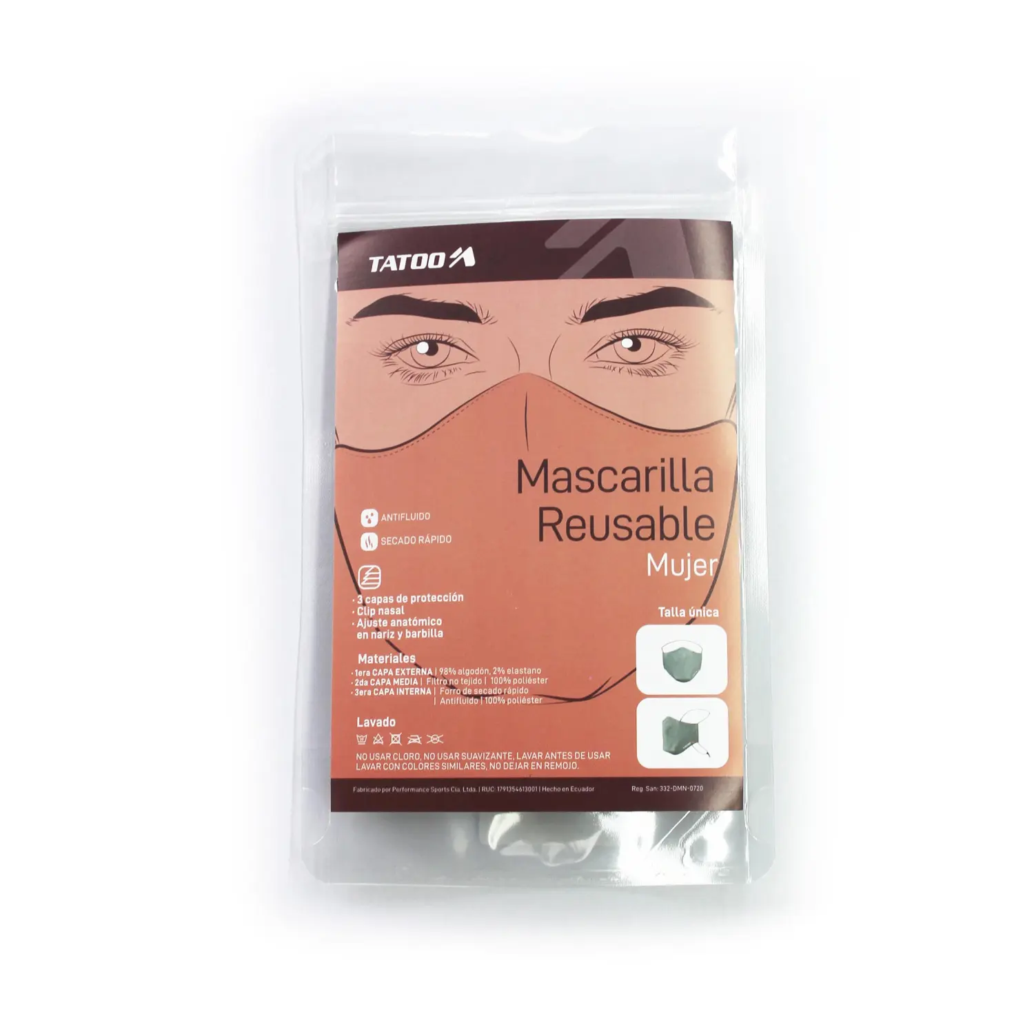  - Tatoo Mascarilla PZ 03 Mujer