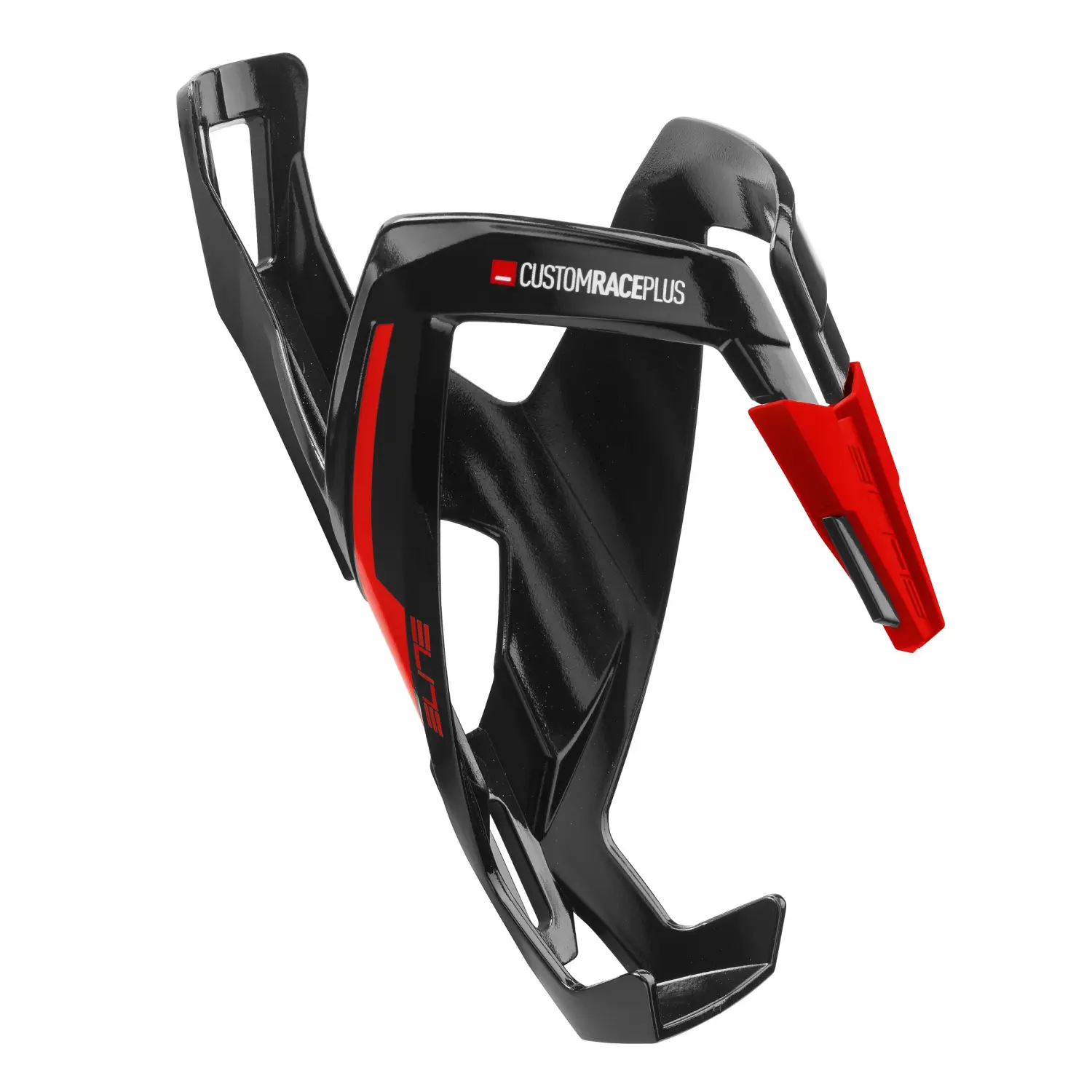 black / red - Elite Custom Race Plus Bottle Cage