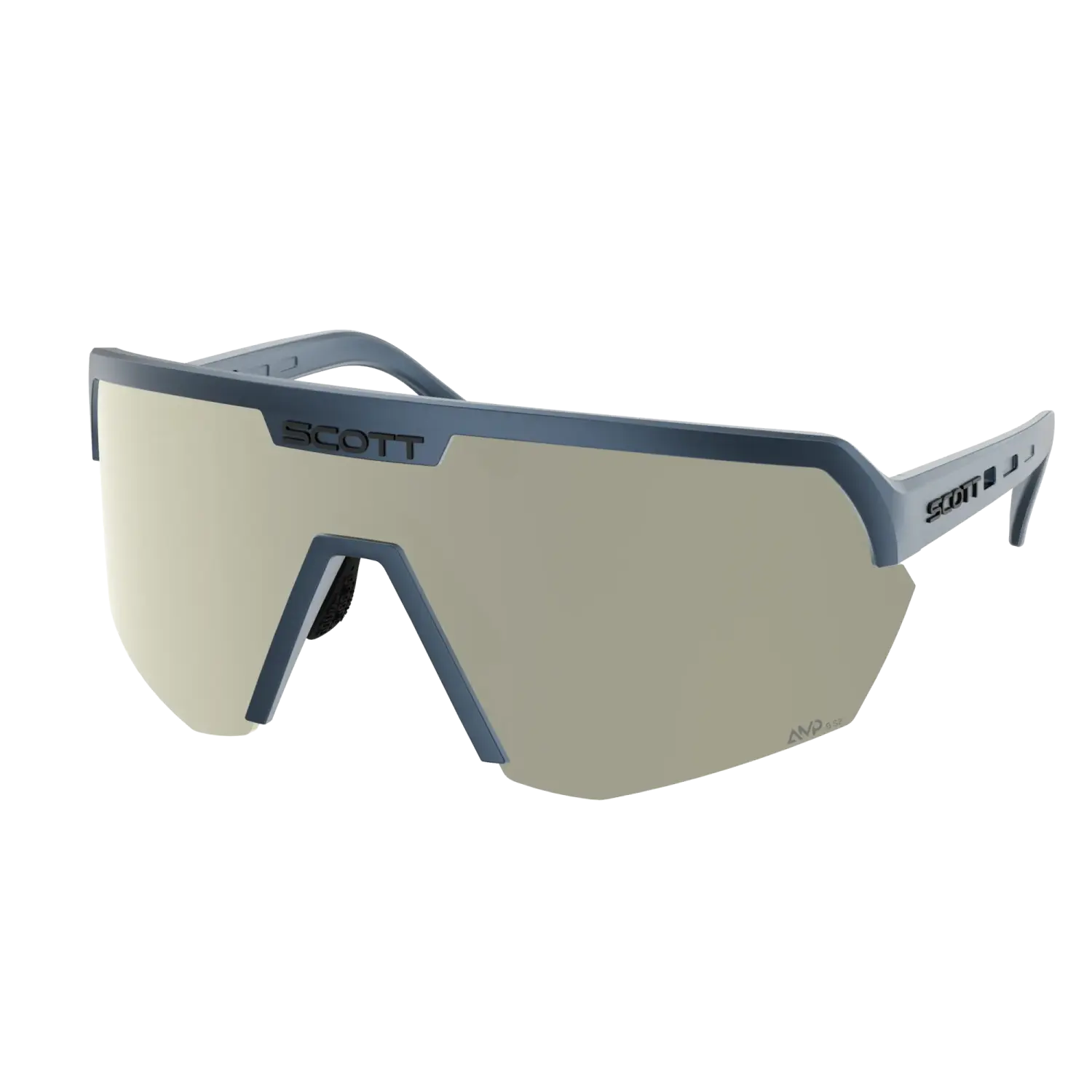 metallic blue / amp white chrome s2 - Scott Sunglasses Sport Shield