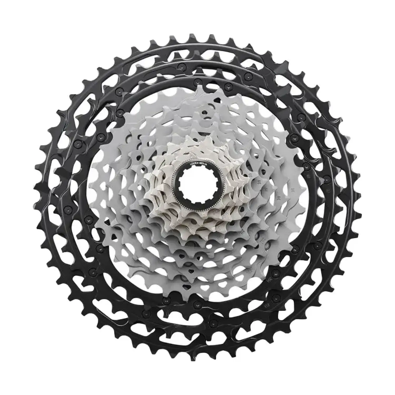 silver - Shimano Cassette HYPERGLIDE+ 12V CS-M9100