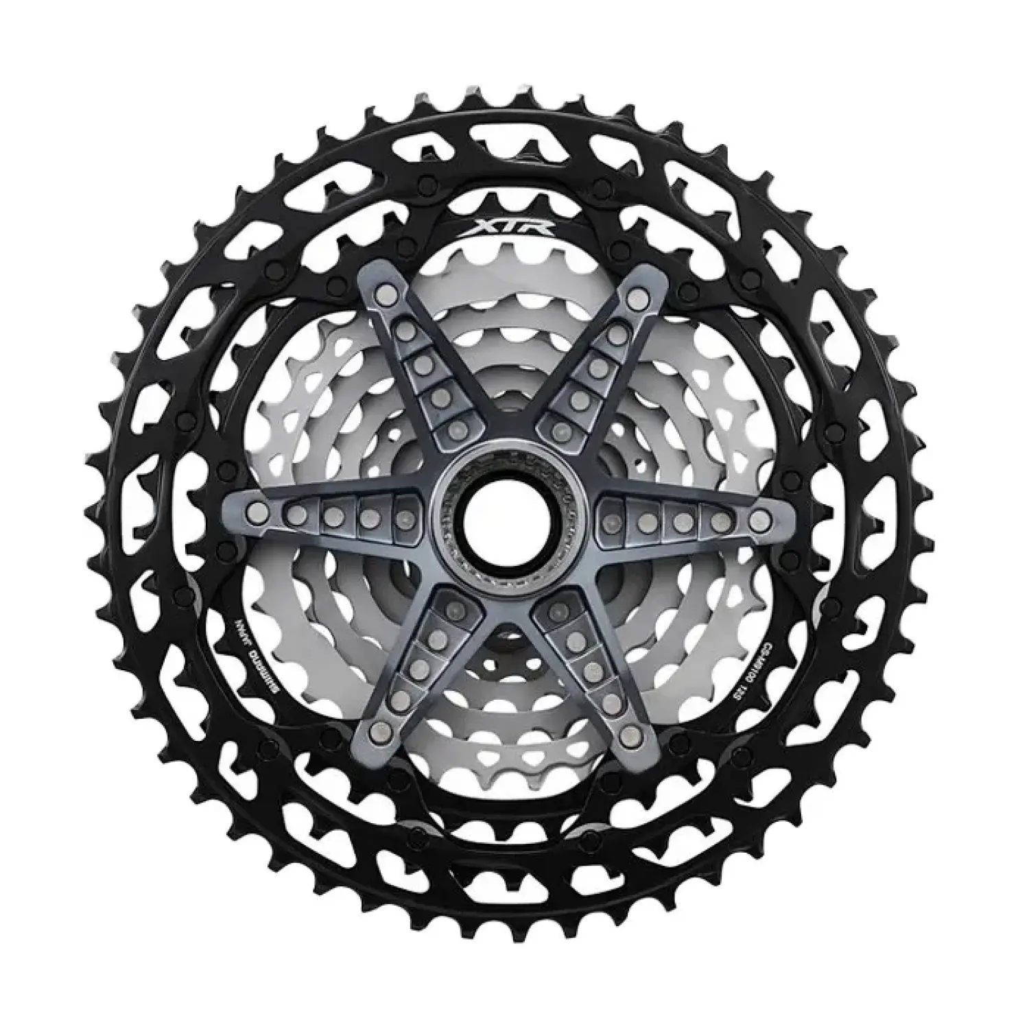 silver - Shimano Cassette HYPERGLIDE+ 12V CS-M9100