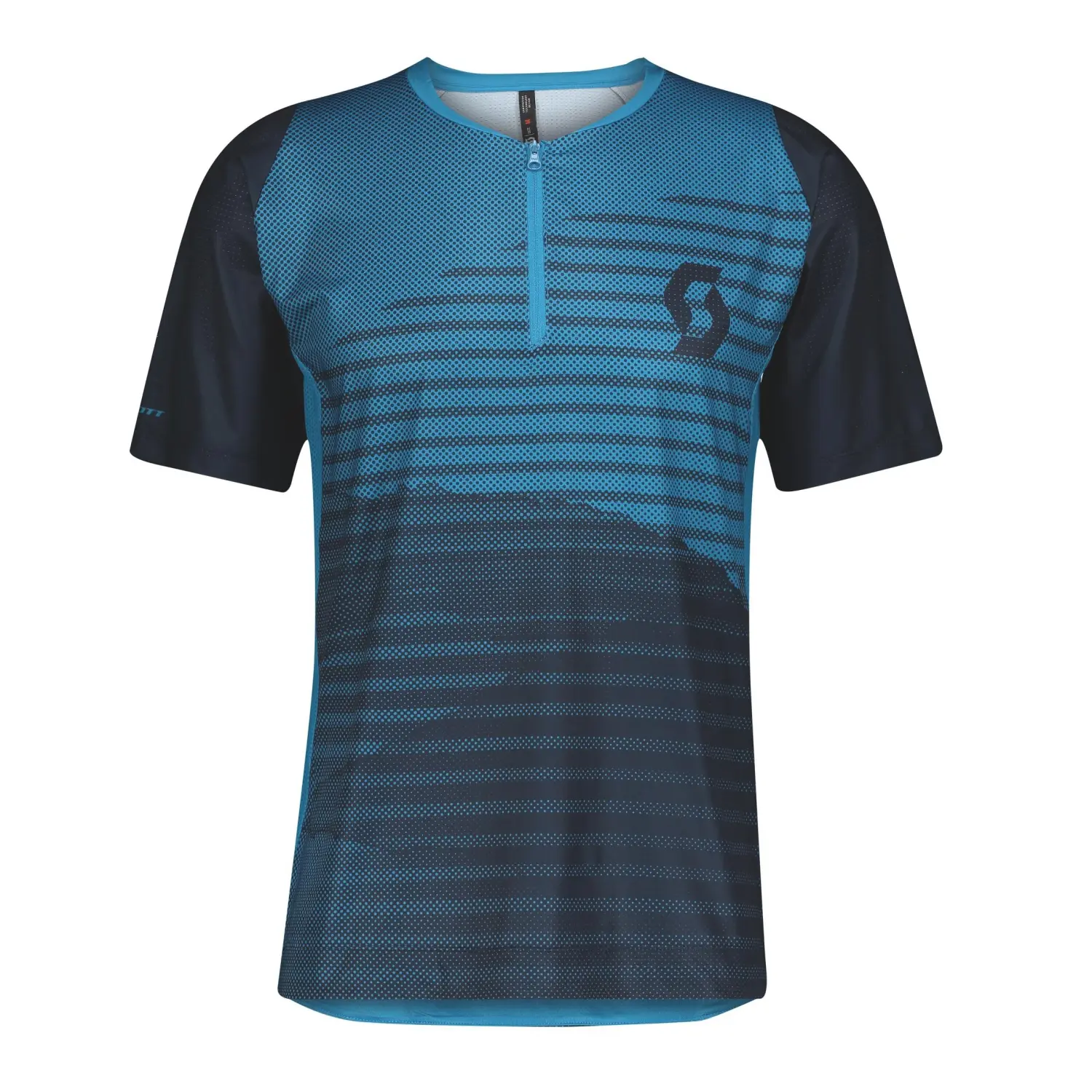 midnight blue/atlantic blue - Scott Shirt M's Trail Vertic Zip s/sl