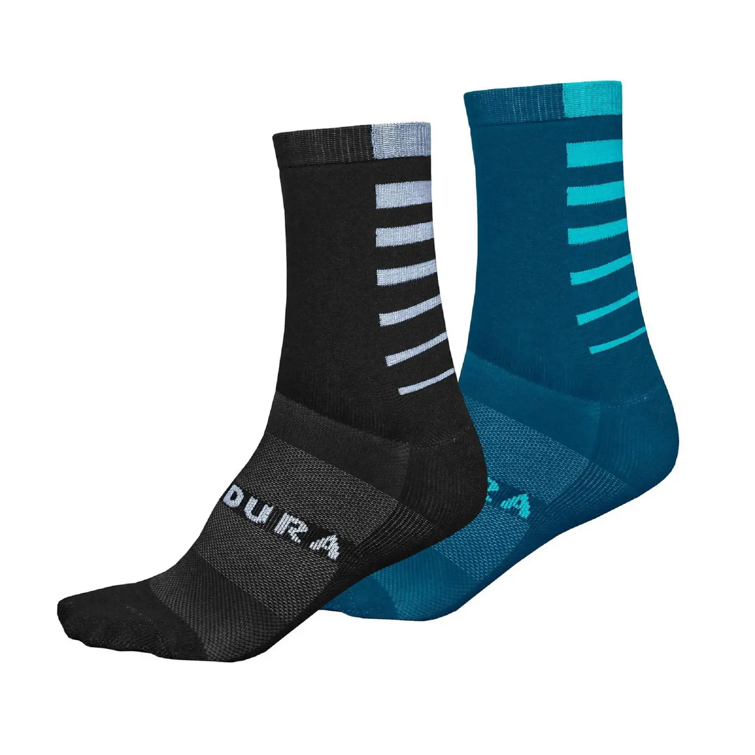 kingfisher - Endura Coolmax® Stripe Socks (Twin Pack)
