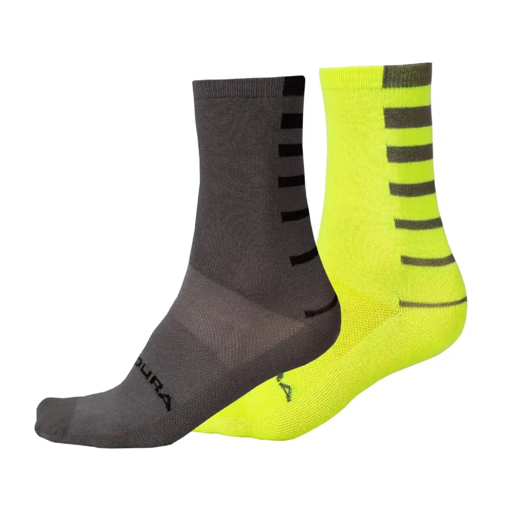 Endura Coolmax® Stripe Socks (Twin Pack)