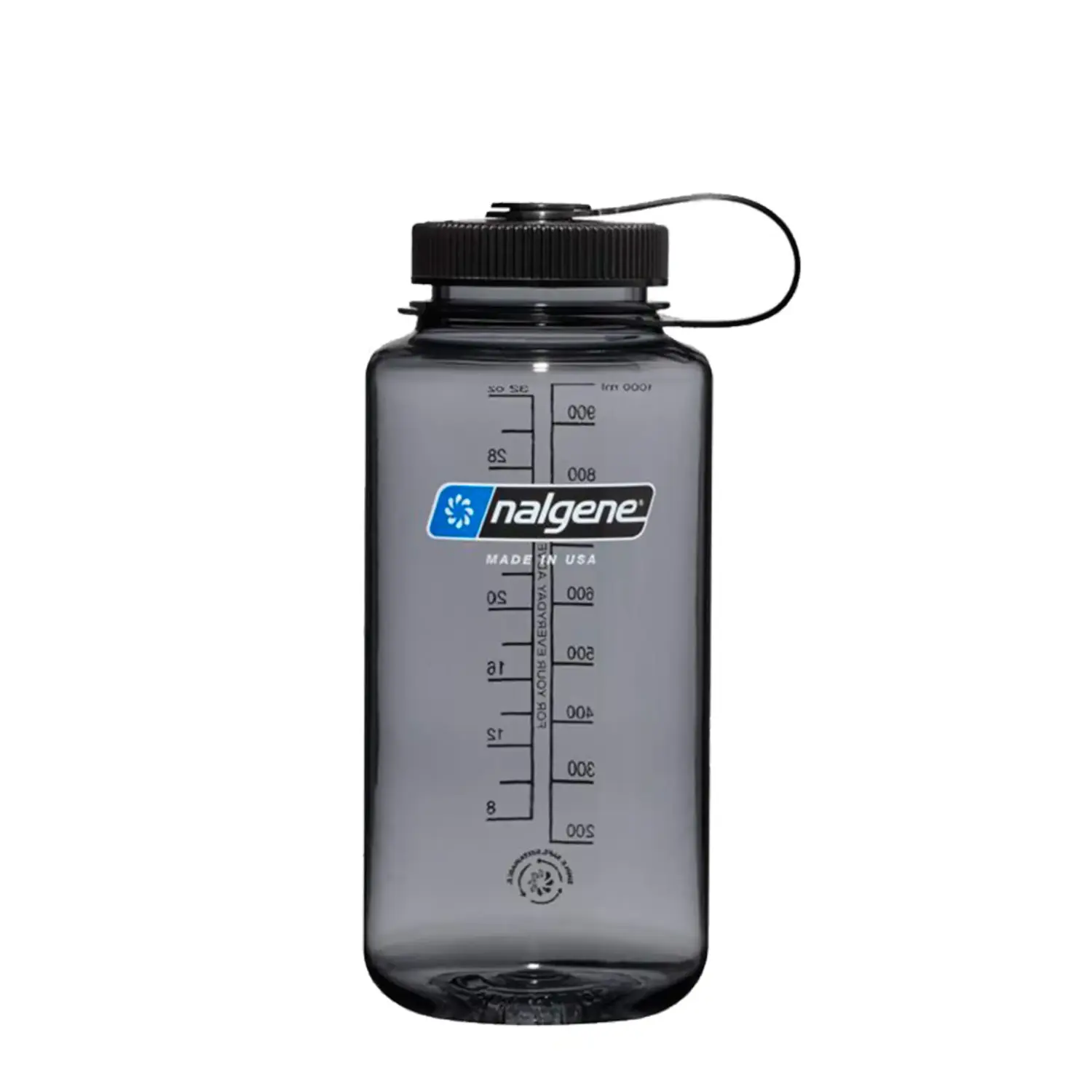 gray w/black cap - Nalgene 32oz Wide Mouth Sustain Classic