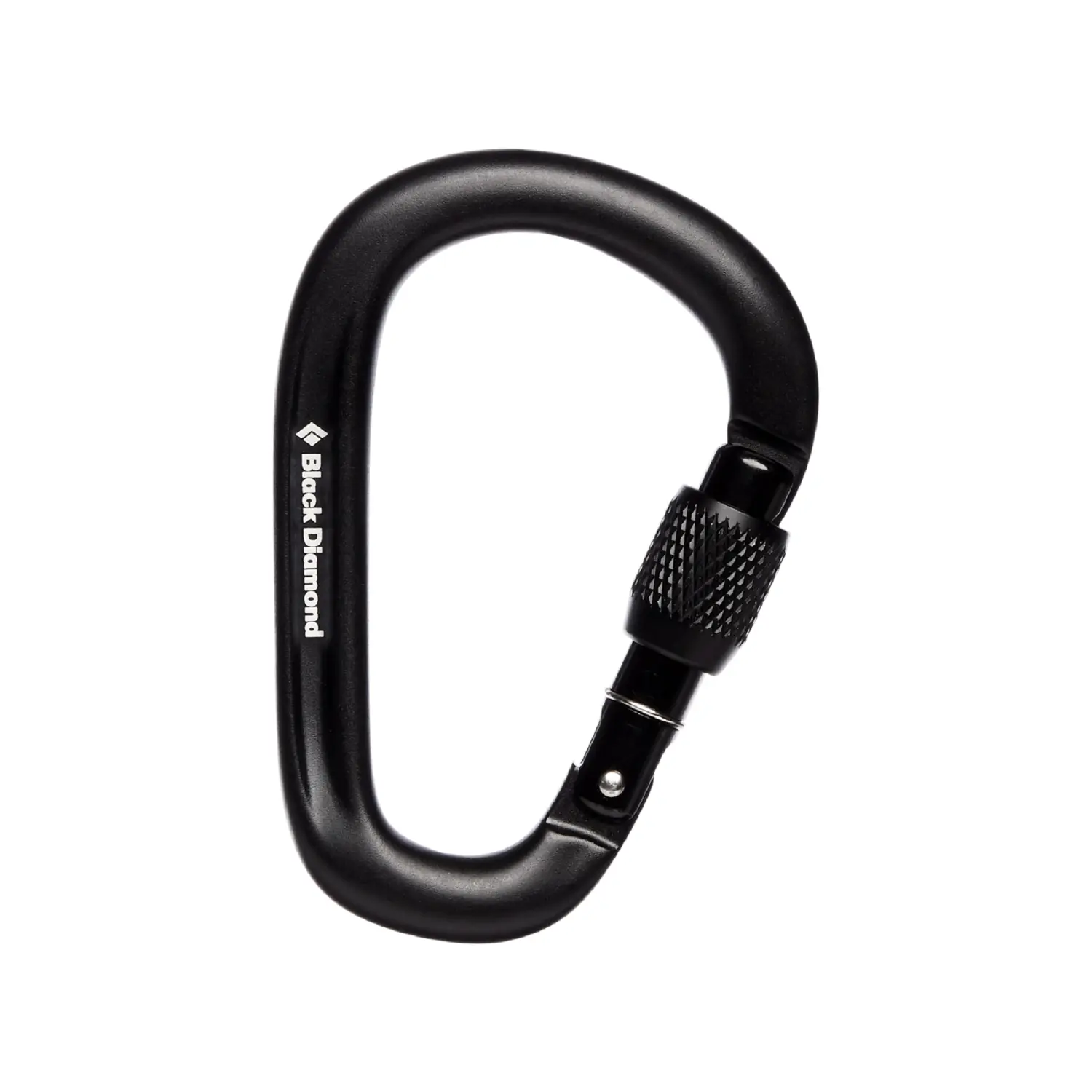 black - Black Diamond Pearlock Screwgate Carabiner