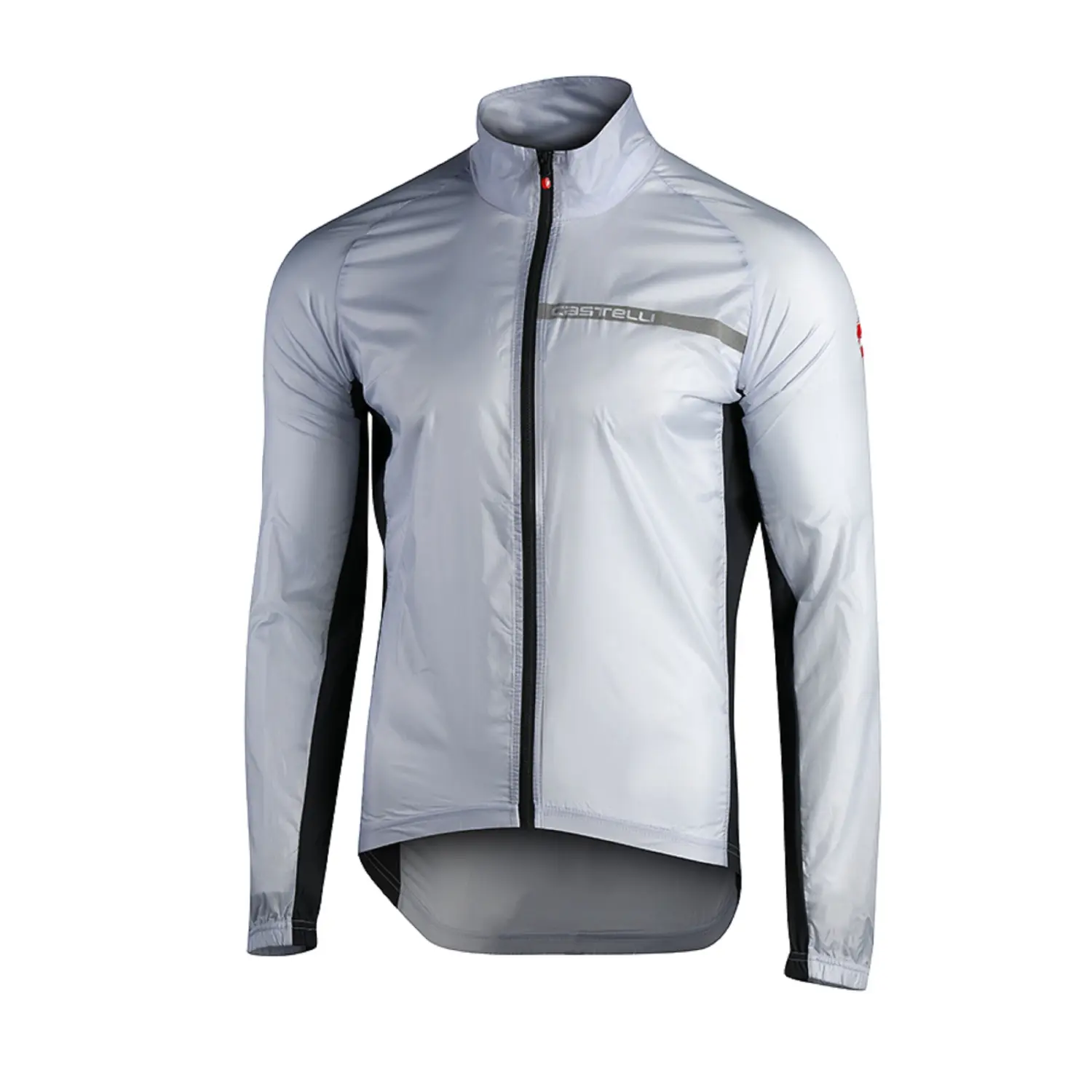 silver gray/dark gray - Castelli Squadra Stretch Jkt