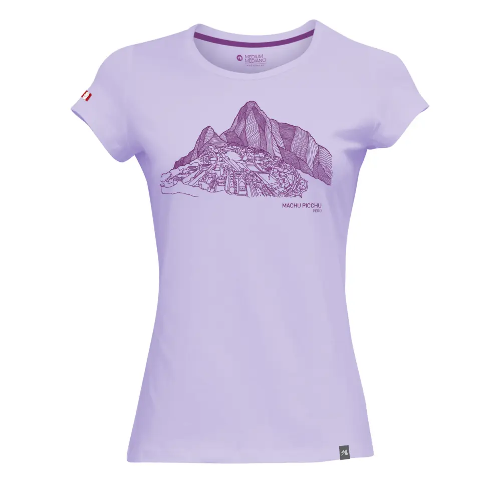Tatoo Polo Mujer Machu Pichu Lineal