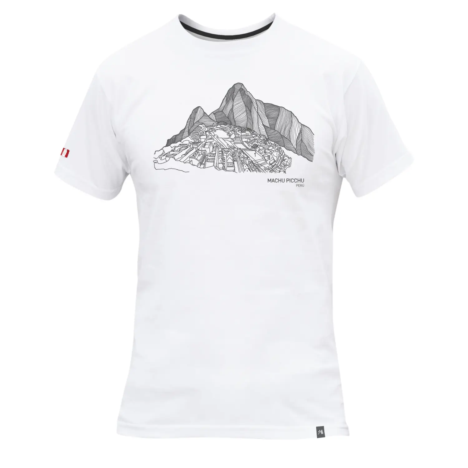 blanco - Tatoo Polo Hombre Machu Pichu Lineal 1