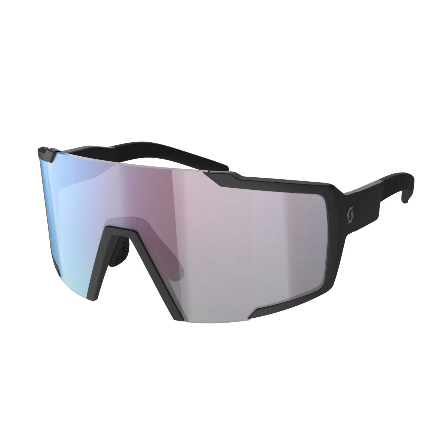 black matt/blue chrome enhancer - Scott Sunglasses Shield Compact