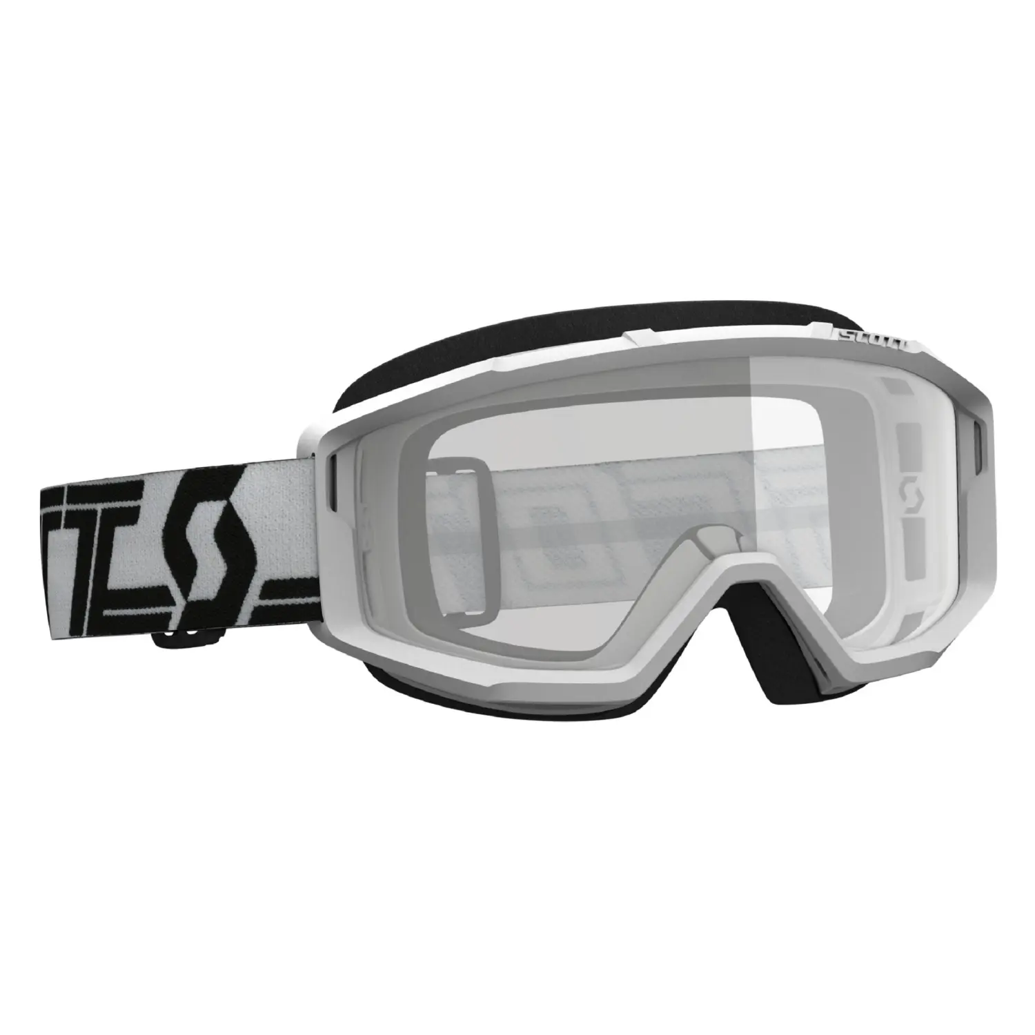 white/black - clear lens - Scott Goggle Primal