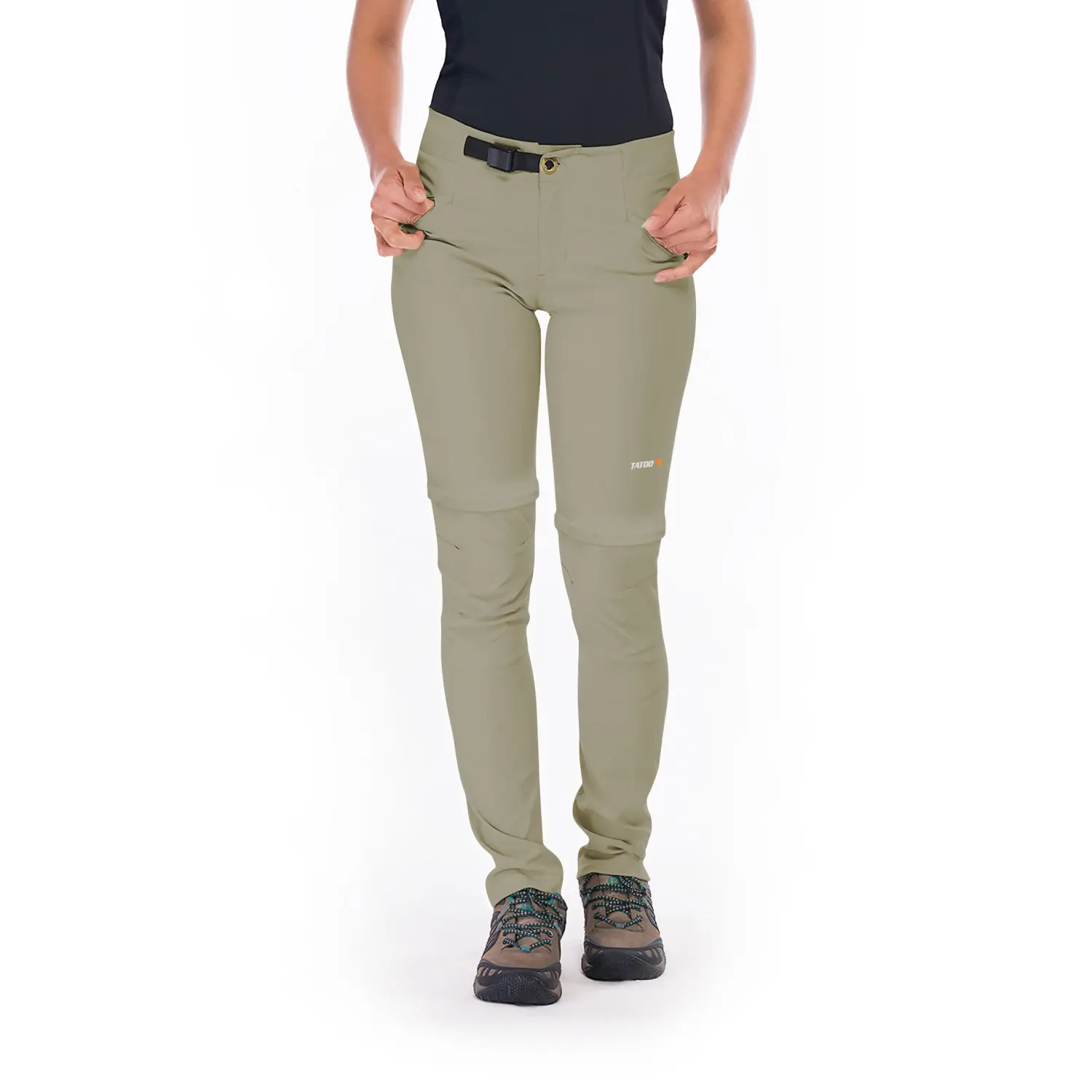 khaki - Tatoo Pantalón Atom Convertible Mujer