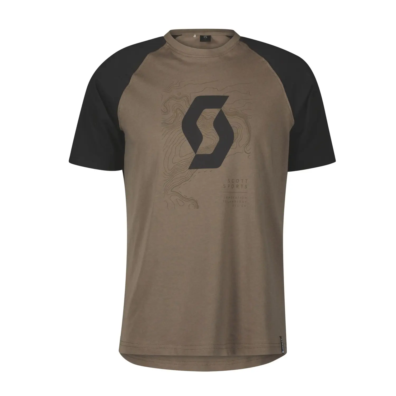 shadow brown/black - Scott Tee M’s Icon Raglan SS