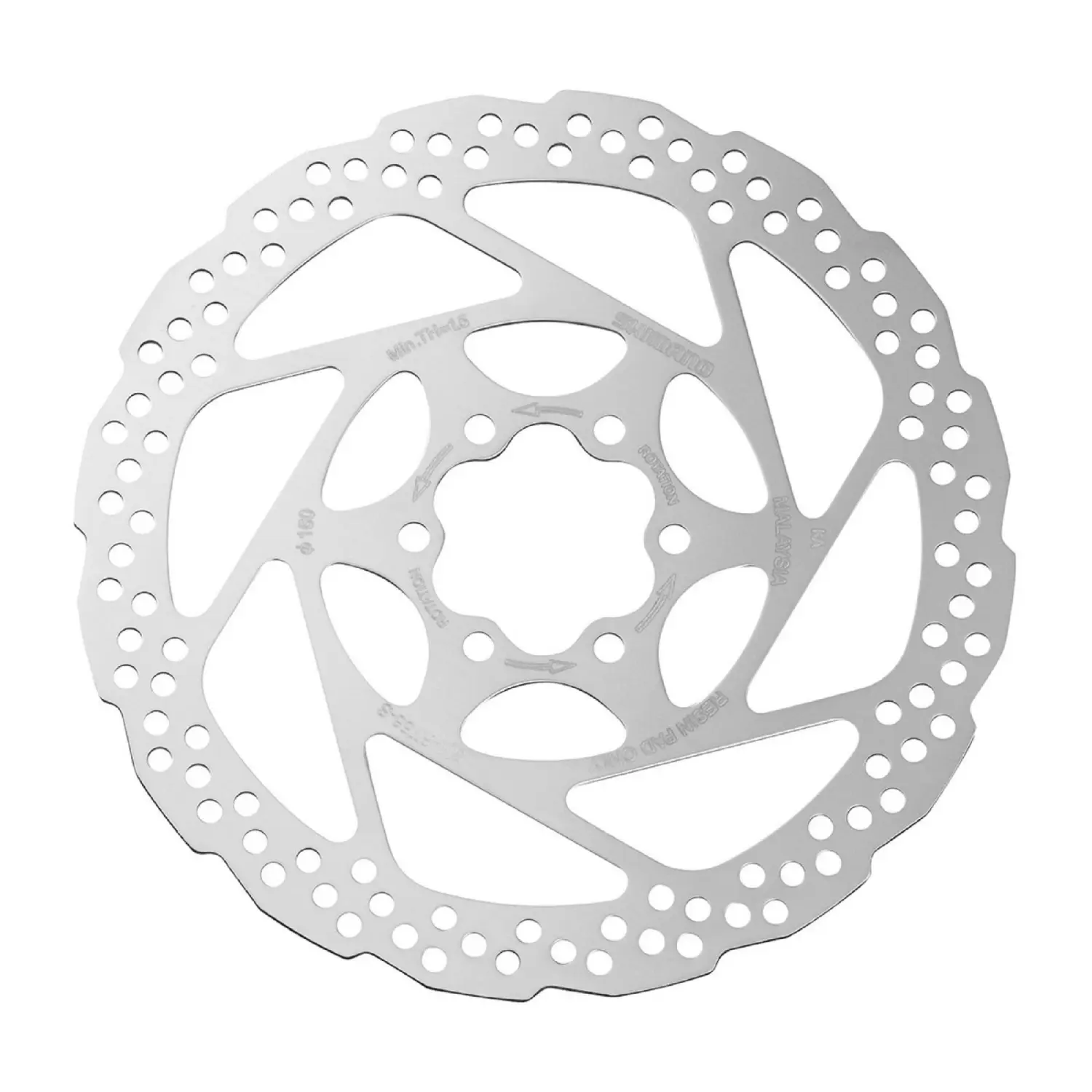 grey - Shimano RT56S 6-Bolt Disc Brake Rotor