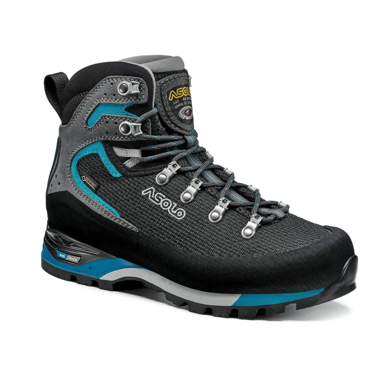 black/peacock blue - Asolo Corax GV ML