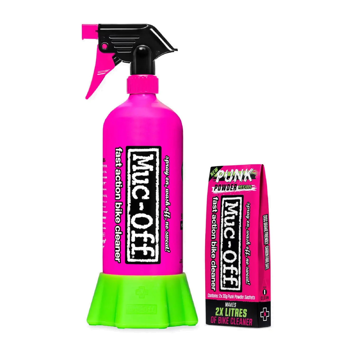  - Muc-Off Bottle for Life Bundle (4 Powder Pack Punk Powder)