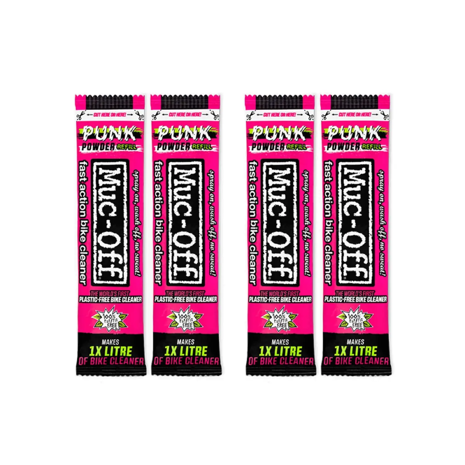  - Muc-Off Bottle for Life Bundle (4 Powder Pack Punk Powder)