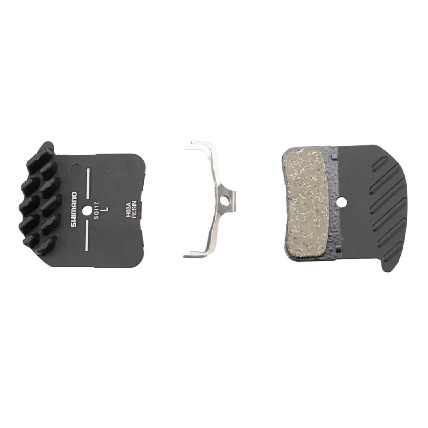  - Shimano H03A Resin Disc Brake Pads and Spring with Fins