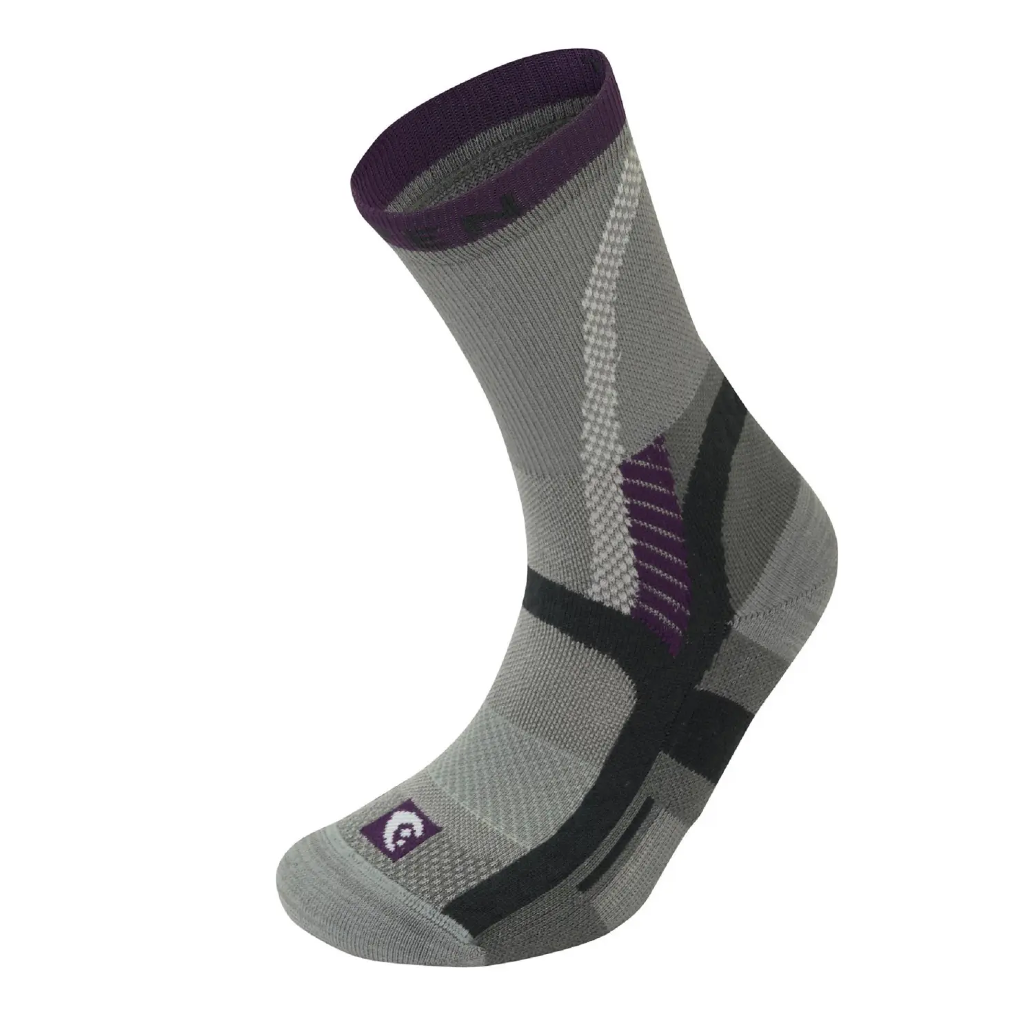 grey/plum - Lorpen T3 Women Light Hiker Eco