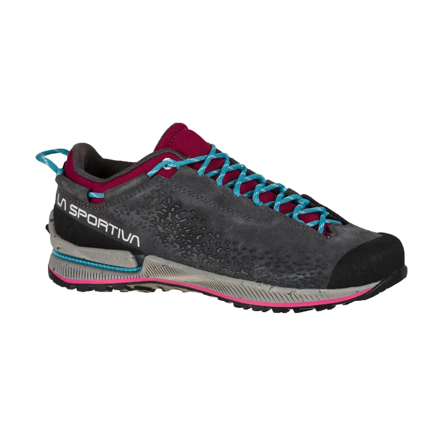 carbon/red plum - La Sportiva TX2 Evo Leather Woman