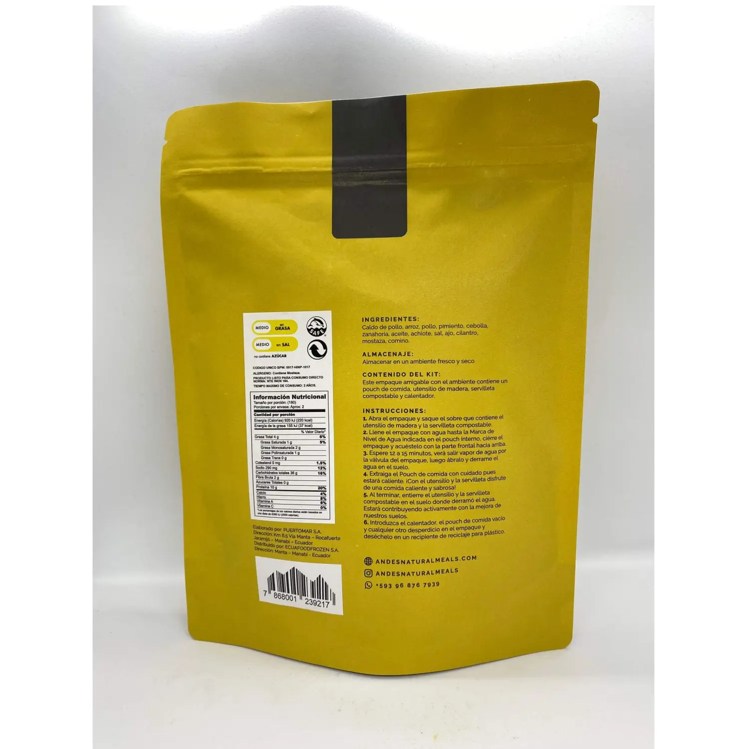  - Andes Natural Comida Lista Autocalentable