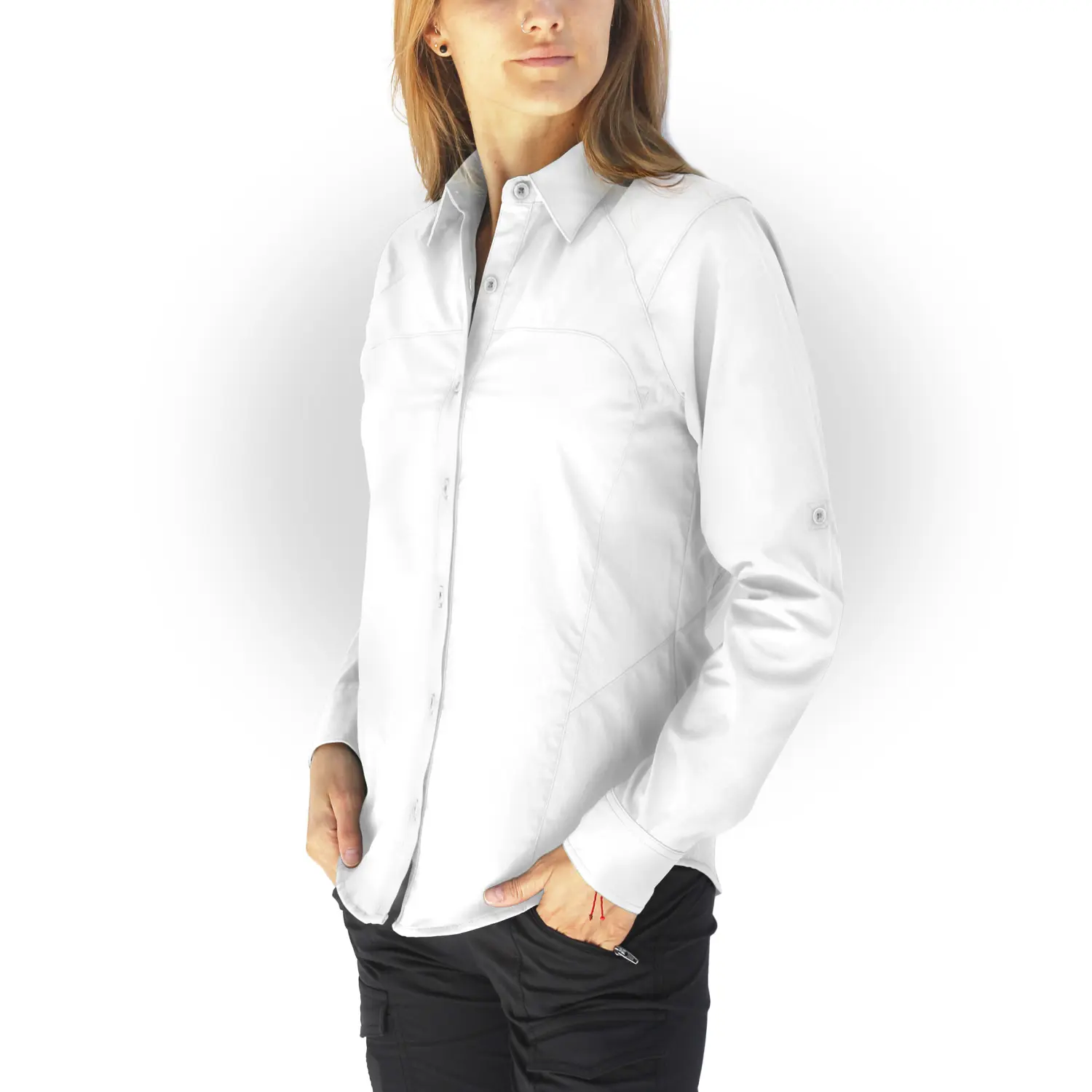 blanco - Tatoo Blusa ML Creek Mujer