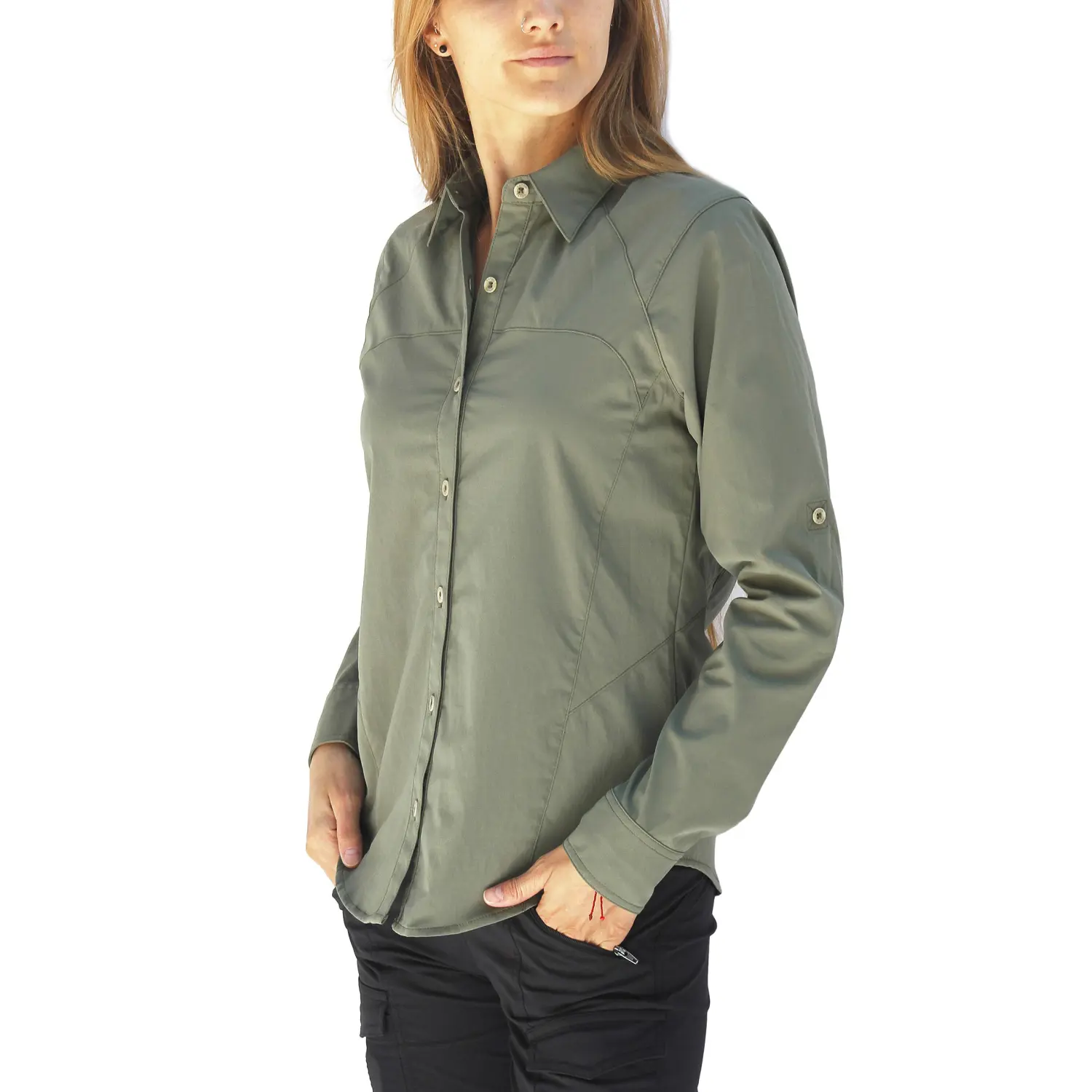 asparagus - Tatoo Blusa ML Creek Mujer