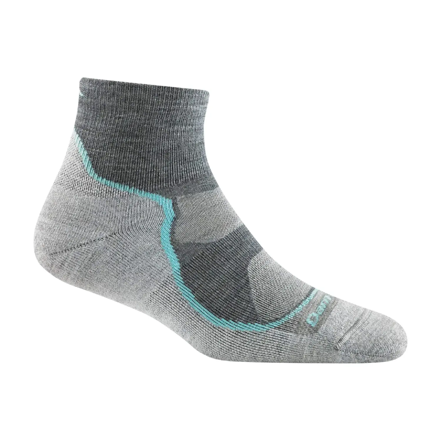 slate - Darn Tough Women’s Light Hiker Quarter Lightweight w/Cushion