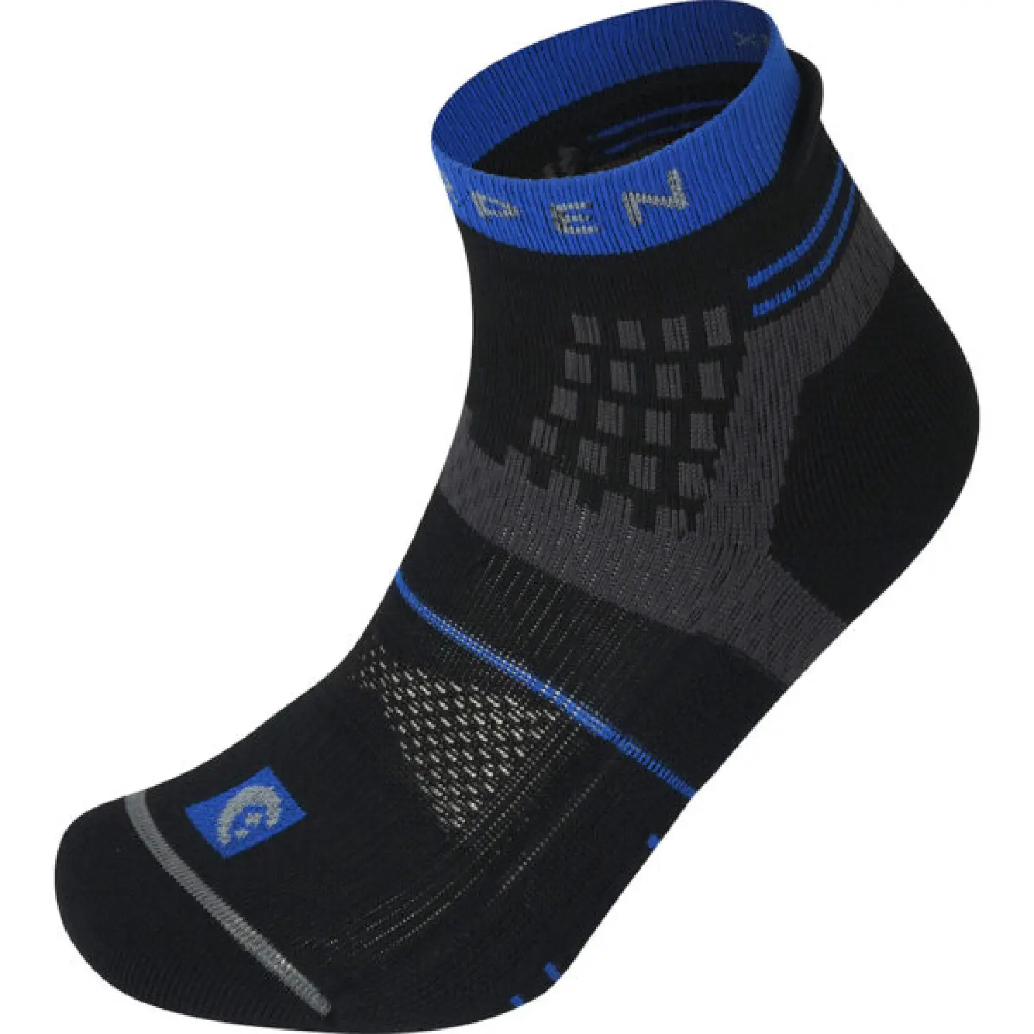 black/blue - Lorpen T3 Men's Trail Running Padded Eco
