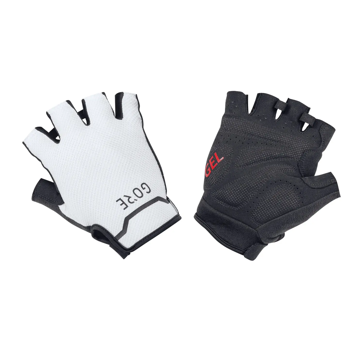 black/white - GOREWEAR C5 Short Gloves